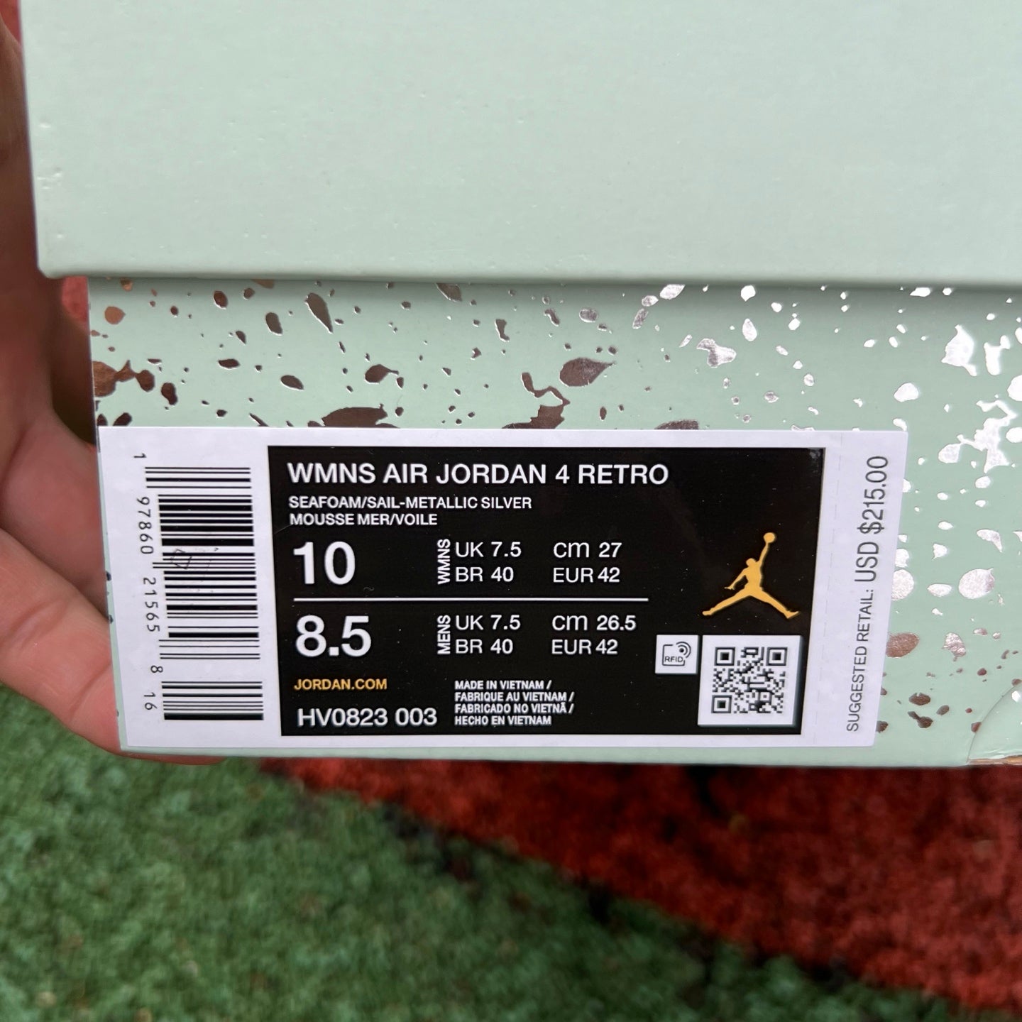 Air Jordan 4 Retro "Seafoam" HV0823-003