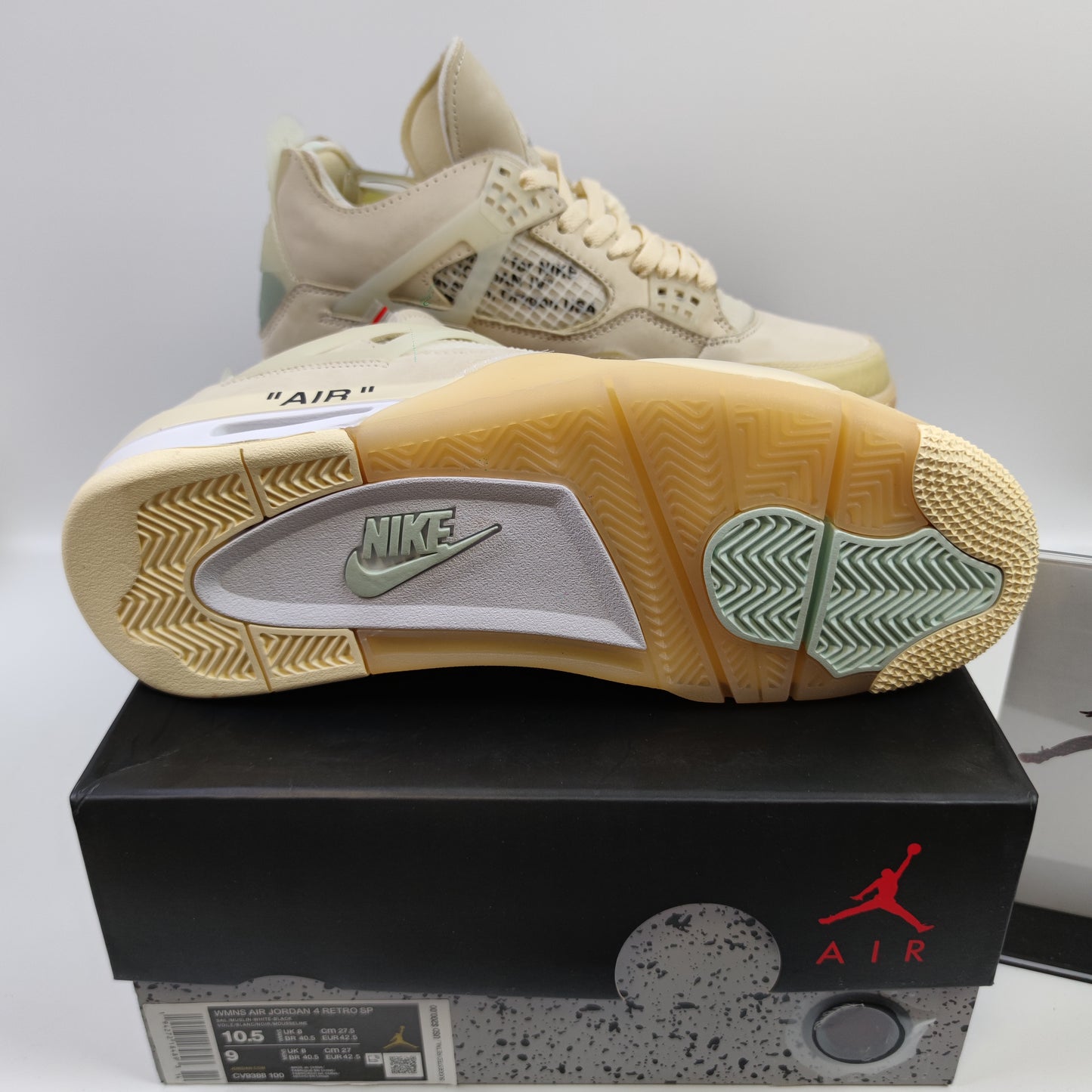 Off-White x Air Jordan 4 "Sail" CV9388-100 - Fashion Sneaker1818