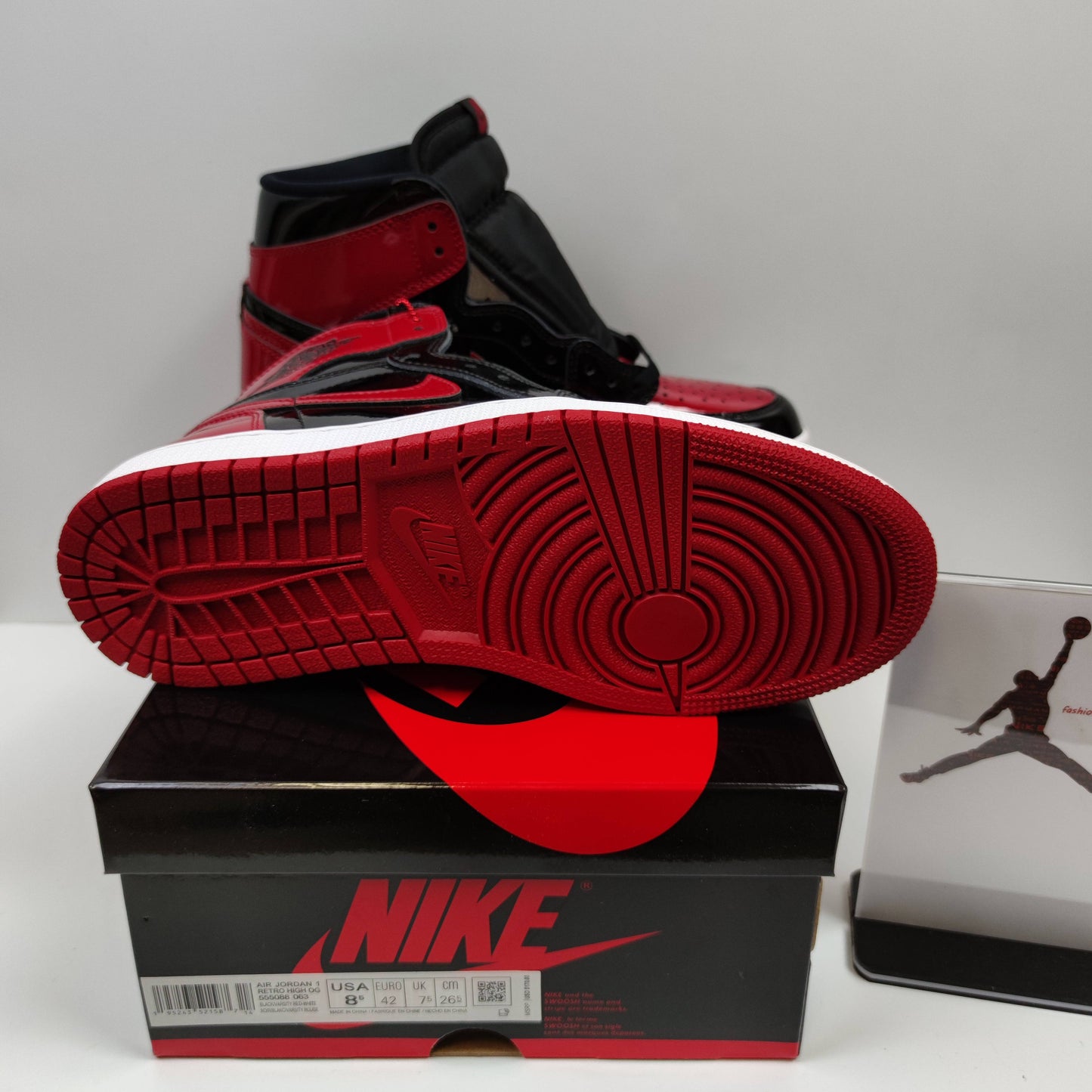 Air Jordan 1 Retro High OG "Patent Bred" 555088-063 - Fashion Sneaker1818