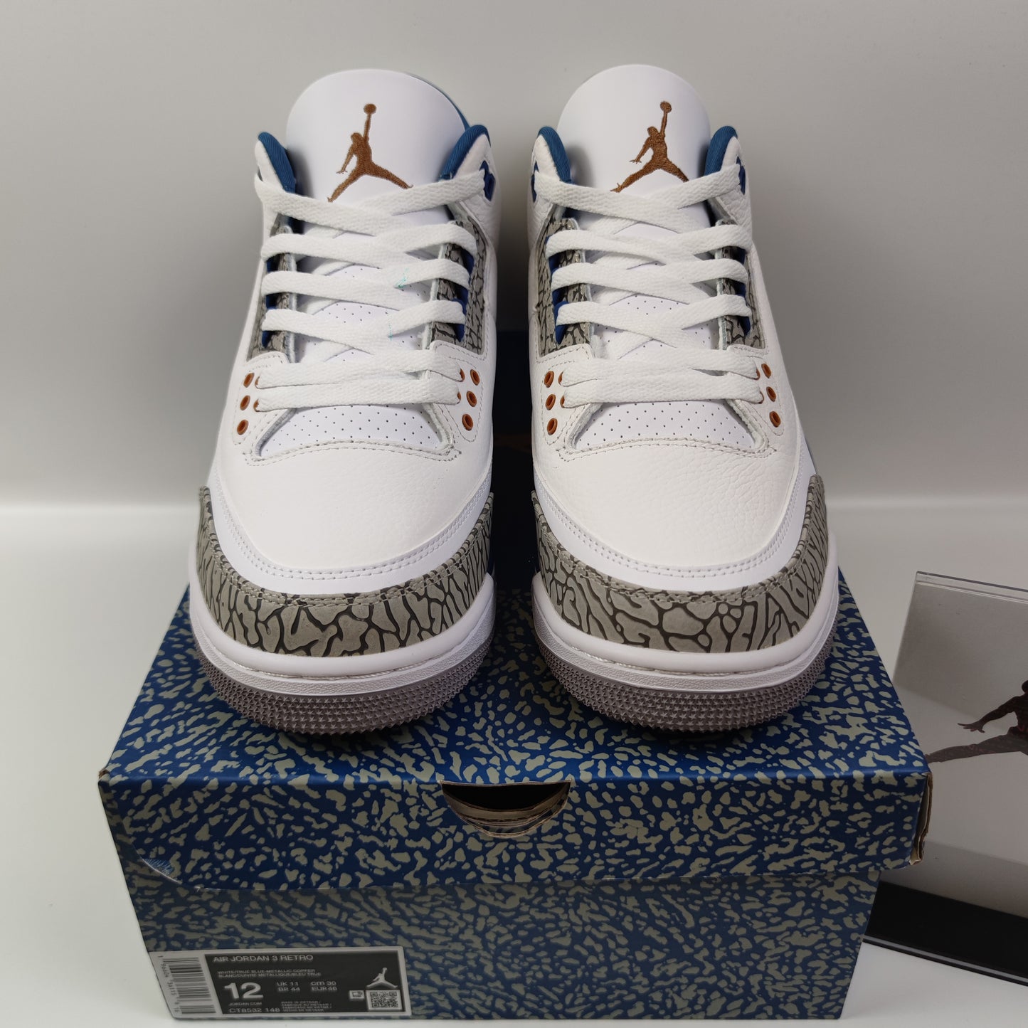 Air Jordan 3 Retro "White and True Blue" CT8532-148 - Fashion Sneaker1818
