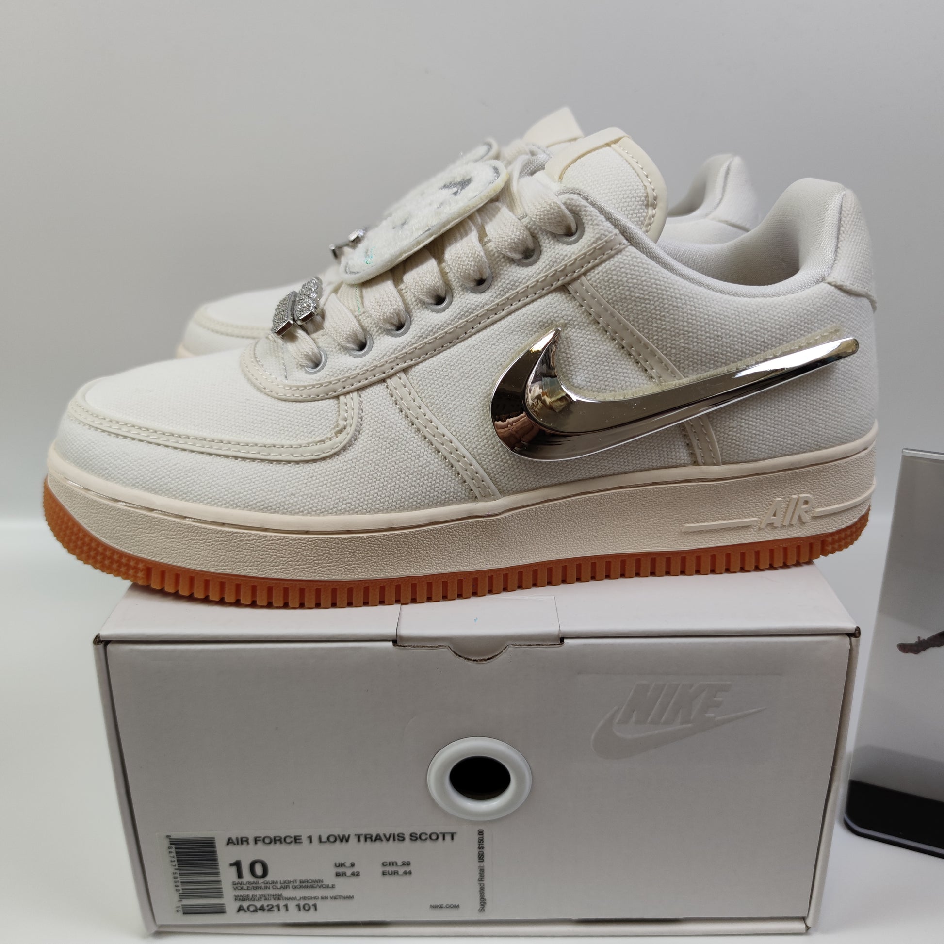 Travis Scott x Nike Air Force 1 Low "Sail" AQ4211-101 - Fashion Sneaker1818