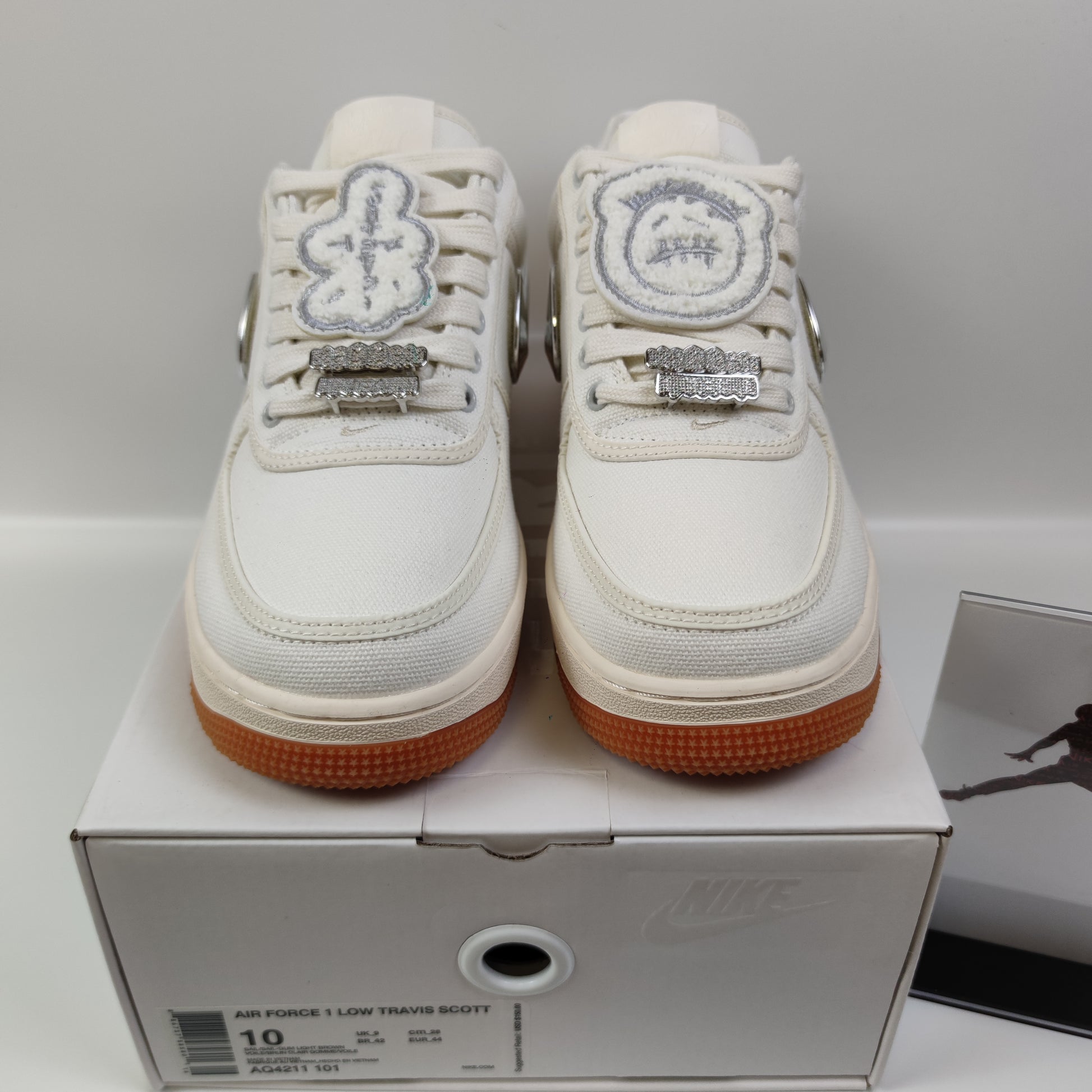 Travis Scott x Nike Air Force 1 Low "Sail" AQ4211-101 - Fashion Sneaker1818