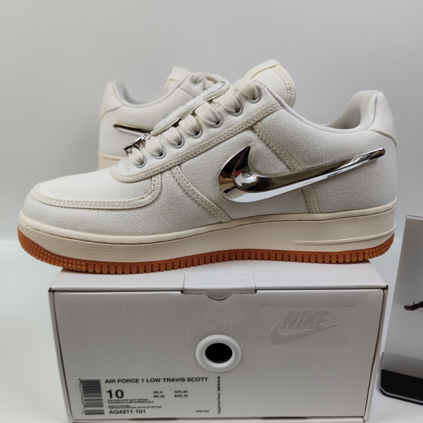 Travis Scott x Nike Air Force 1 Low "Sail" AQ4211-101 - Fashion Sneaker1818