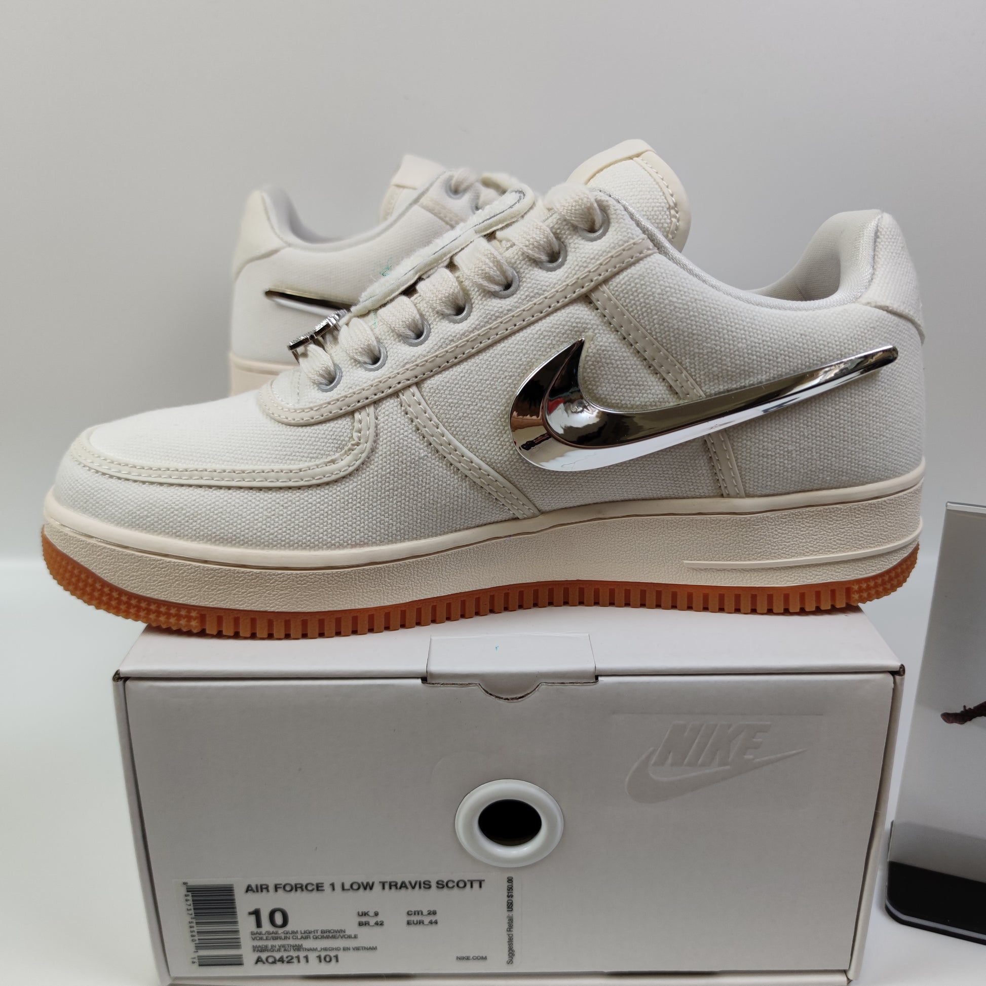 Travis Scott x Nike Air Force 1 Low "Sail" AQ4211-101 - Fashion Sneaker1818