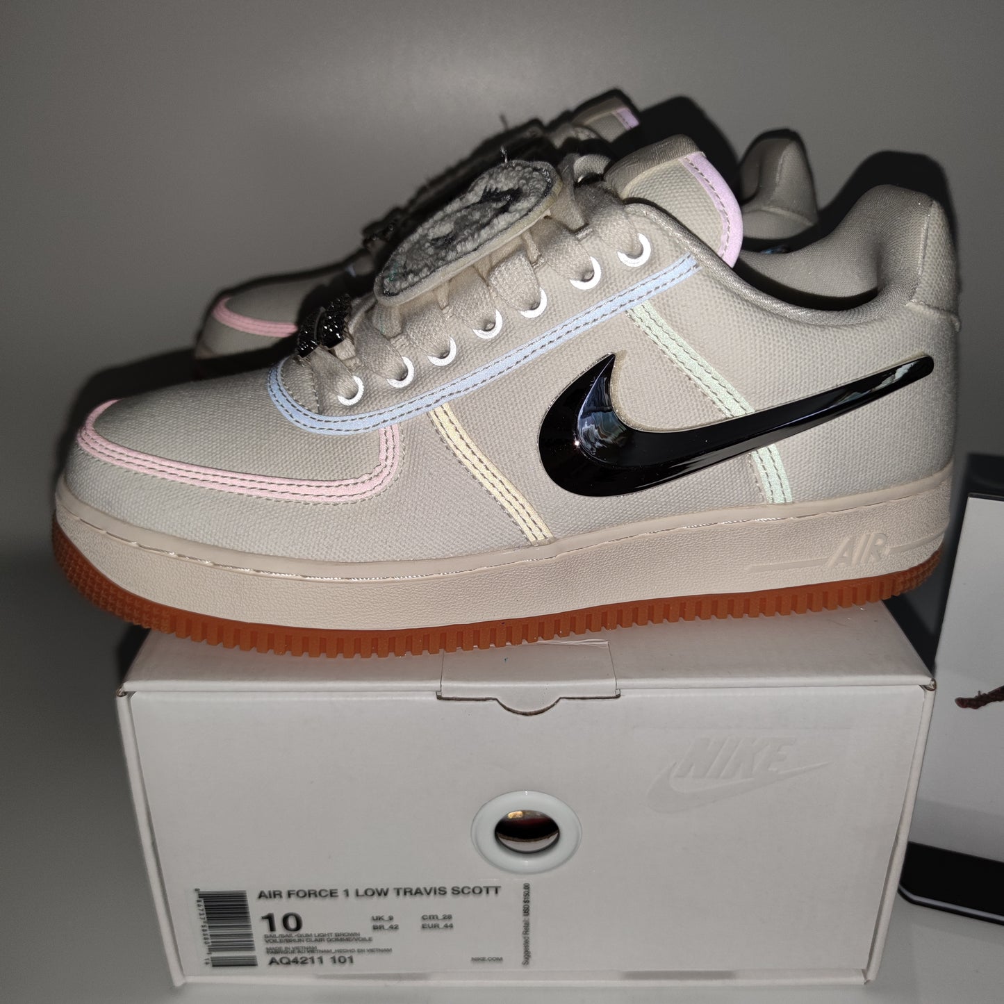 Travis Scott x Nike Air Force 1 Low "Sail" AQ4211-101 - Fashion Sneaker1818