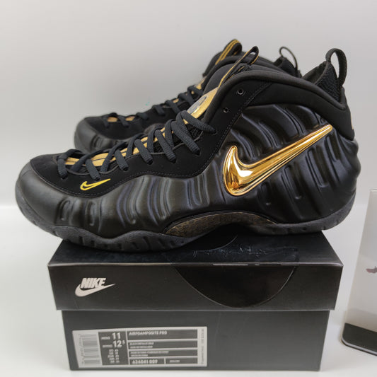 Nike Foamposite Pro black metallic gold 624041-009 - Fashion Sneaker1818