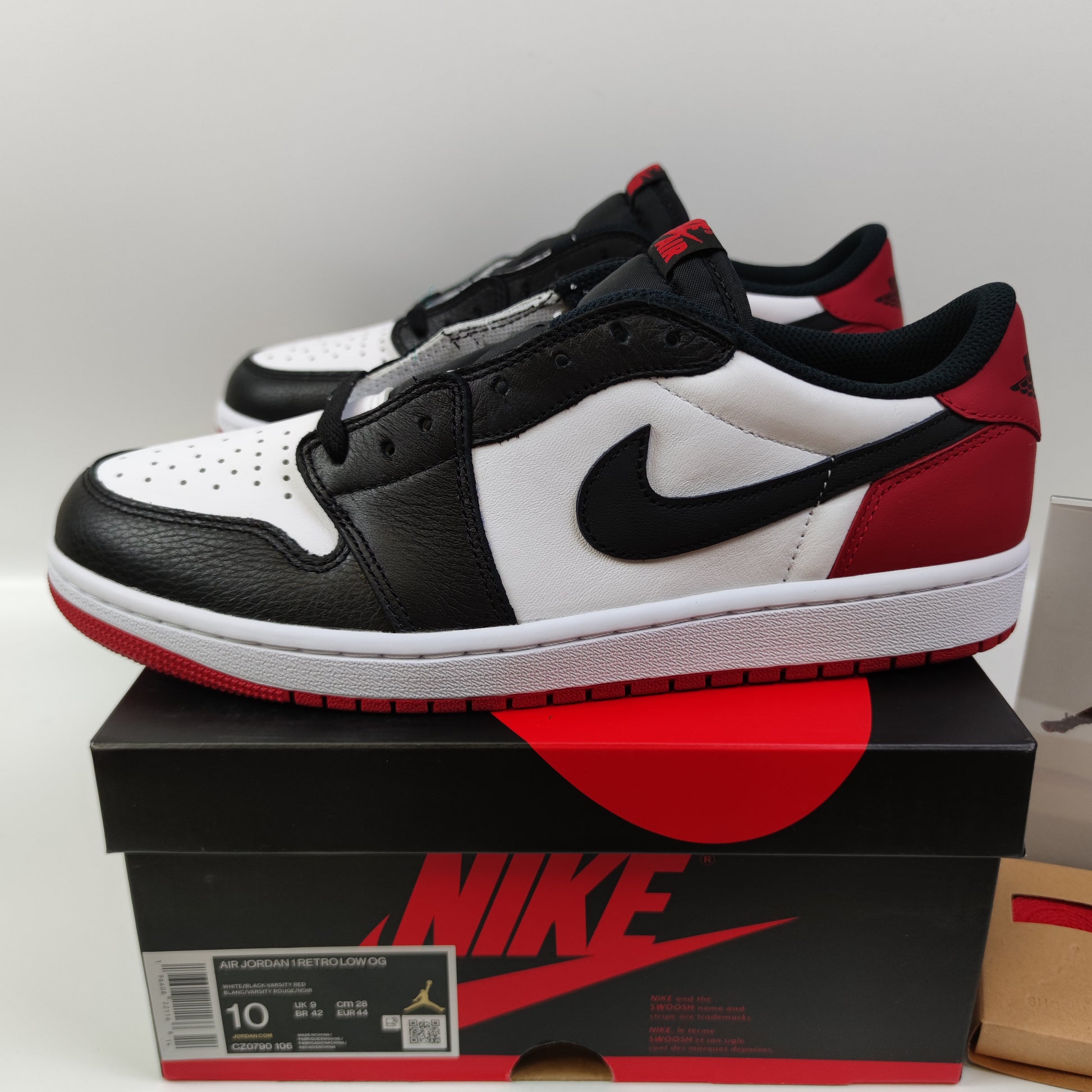 Air Jordan 1 Low OG "Black Toe" CZ0790-106 - Fashion Sneaker1818