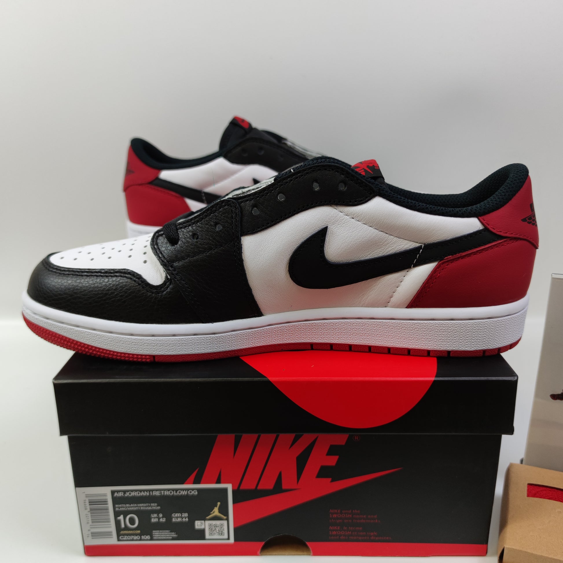 Air Jordan 1 Low OG "Black Toe" CZ0790-106 - Fashion Sneaker1818