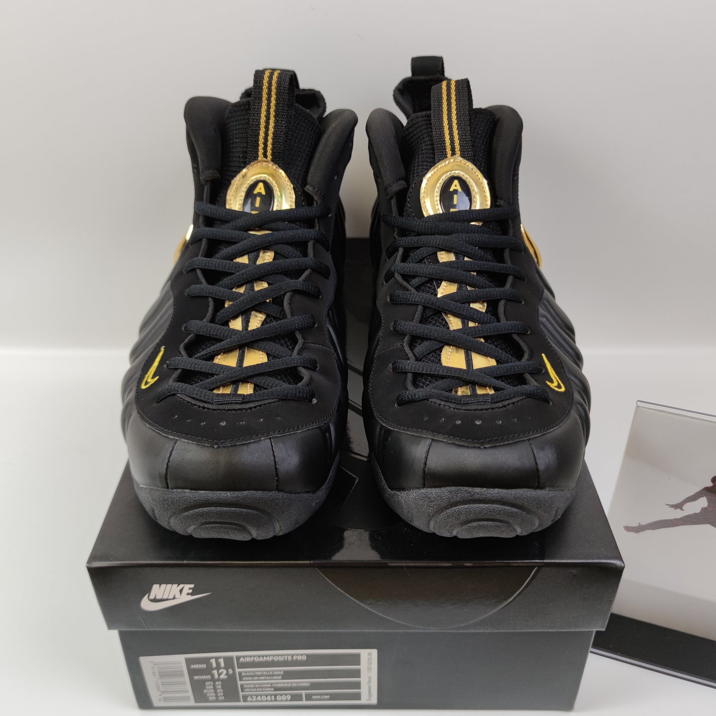 Nike Foamposite Pro black metallic gold 624041-009 - Fashion Sneaker1818
