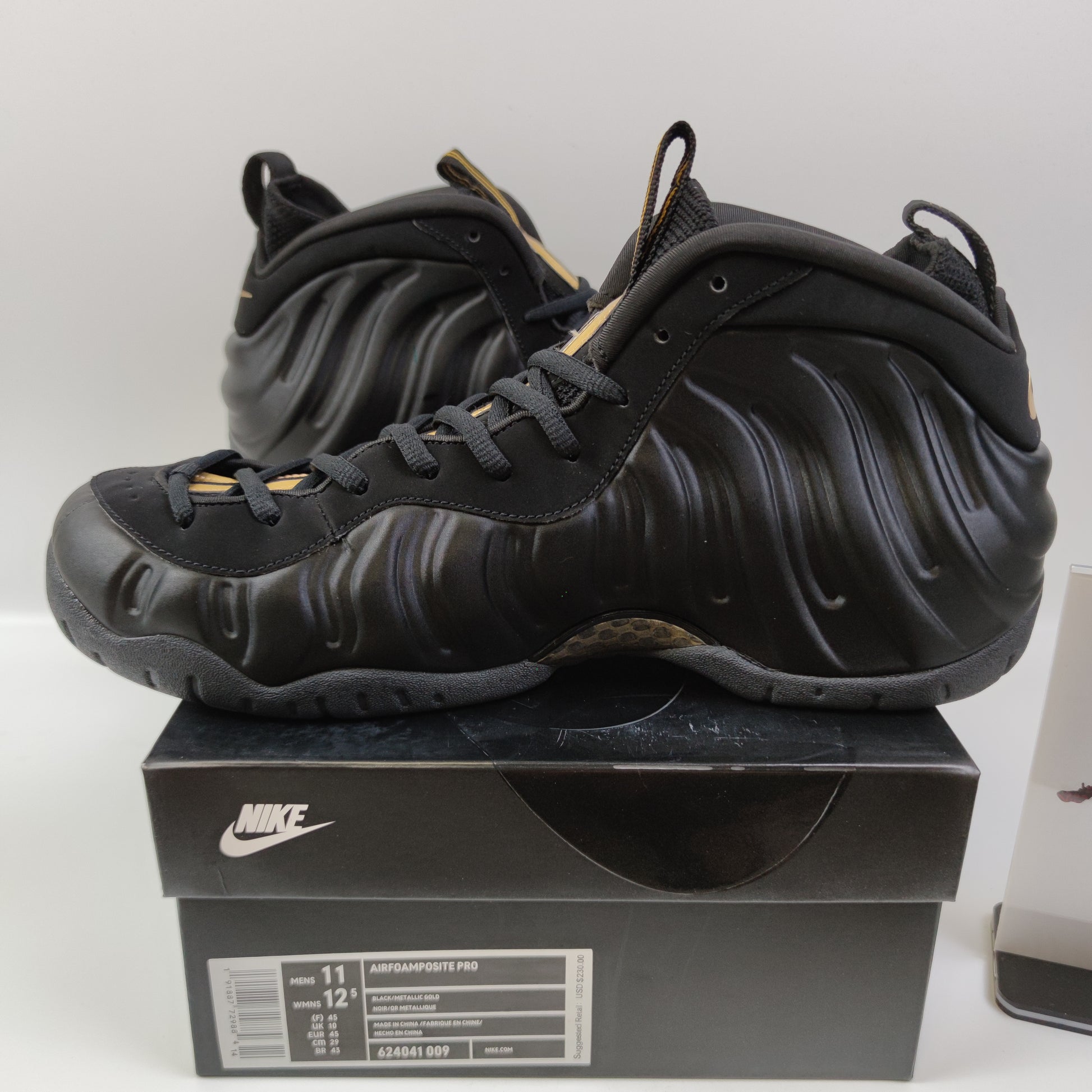 Nike Foamposite Pro black metallic gold 624041-009 - Fashion Sneaker1818