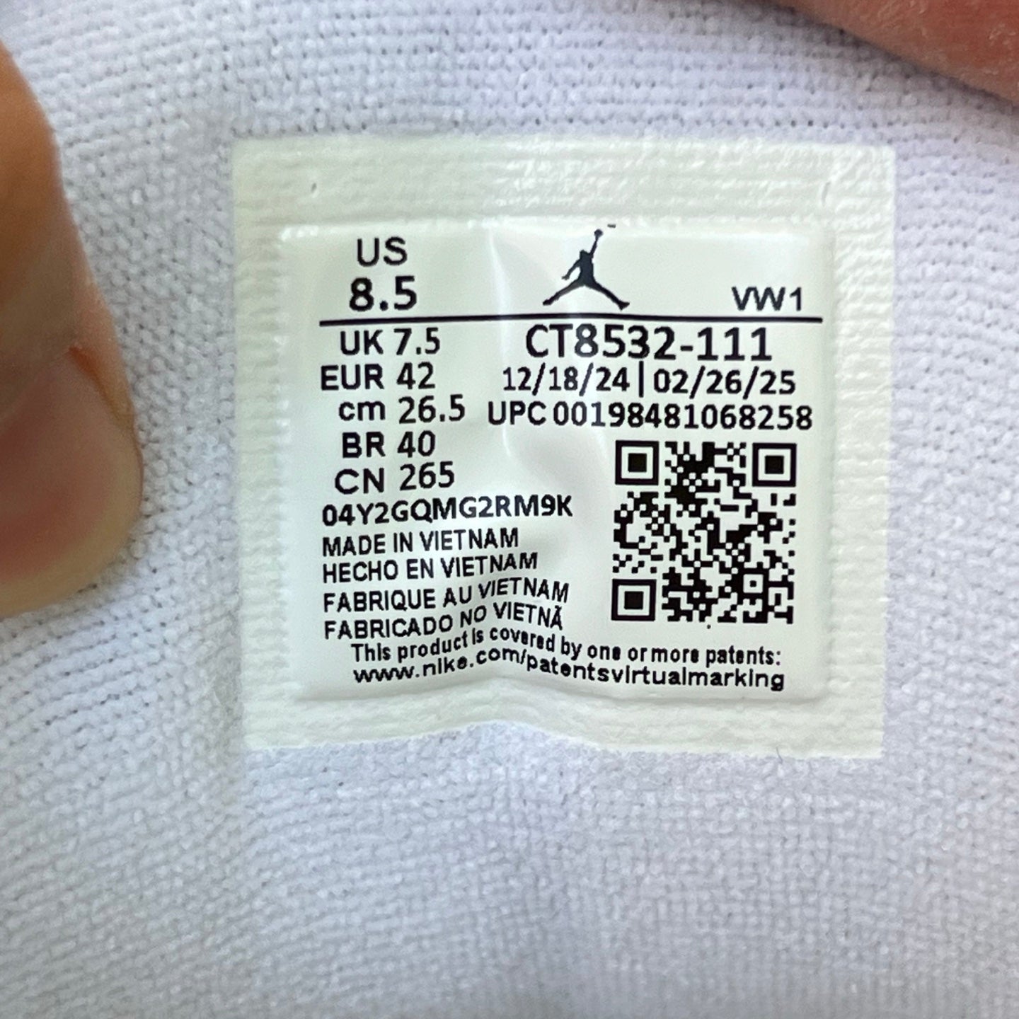 Air Jordan 3 Retro "Pure Money" CT8532-111