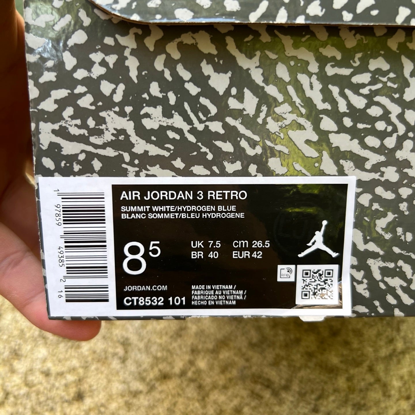 Air Jordan 3 Retro "Lucky Shorts" CT8532-101