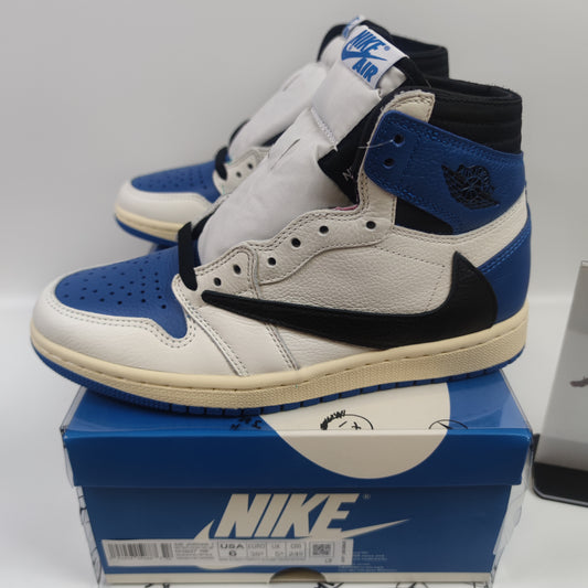 Travis Scott x Fragment x Air Jordan 1 High OG SP "Military Blue" DH3227-105 - Fashion Sneaker1818