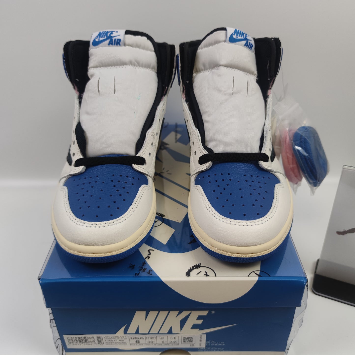 Travis Scott x Fragment x Air Jordan 1 High OG SP "Military Blue" DH3227-105 - Fashion Sneaker1818