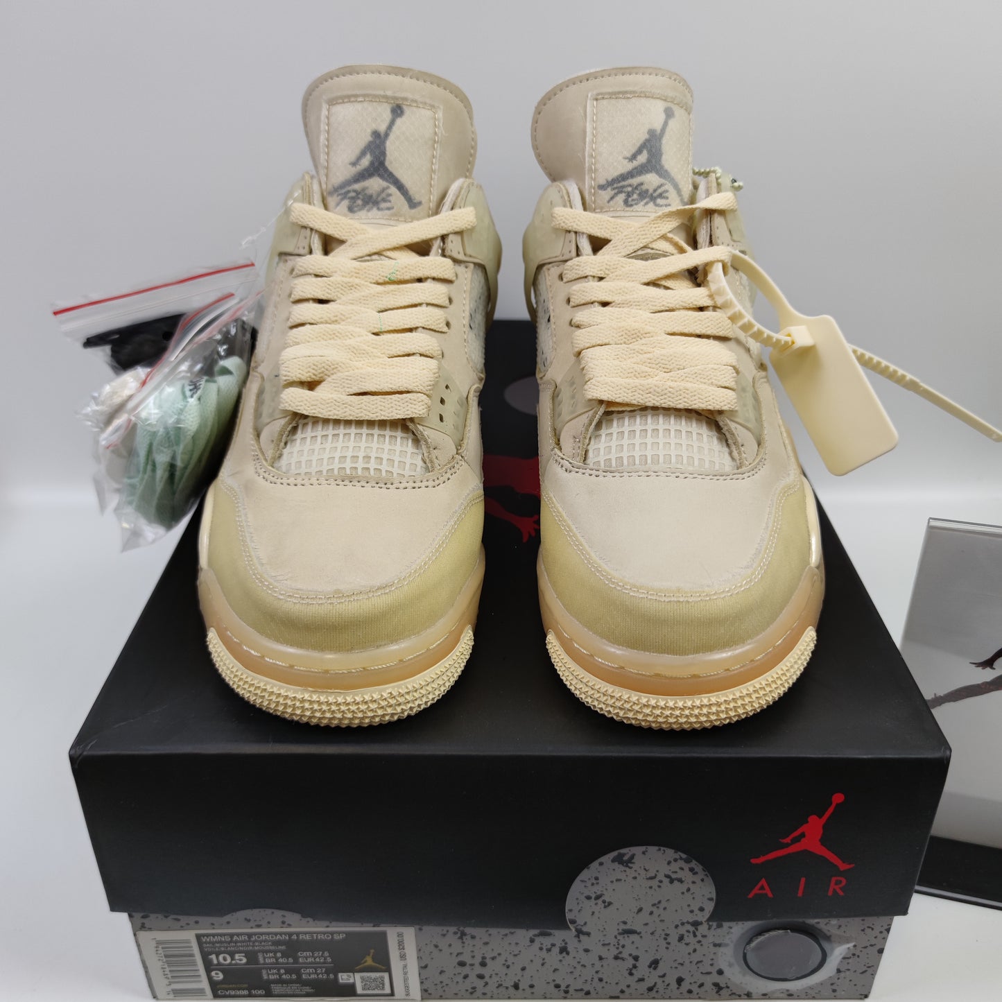 Off-White x Air Jordan 4 "Sail" CV9388-100 - Fashion Sneaker1818