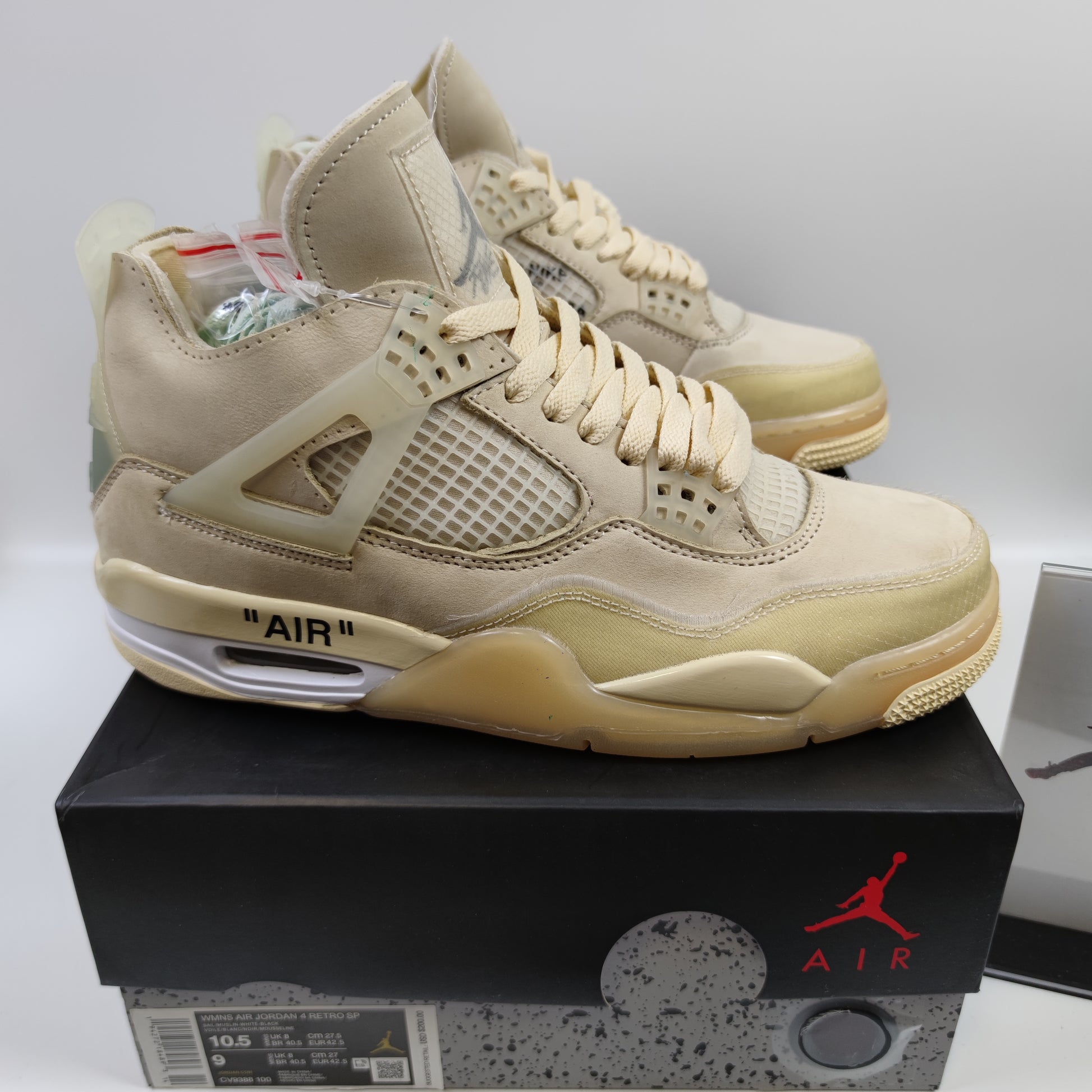 Off-White x Air Jordan 4 "Sail" CV9388-100 - Fashion Sneaker1818