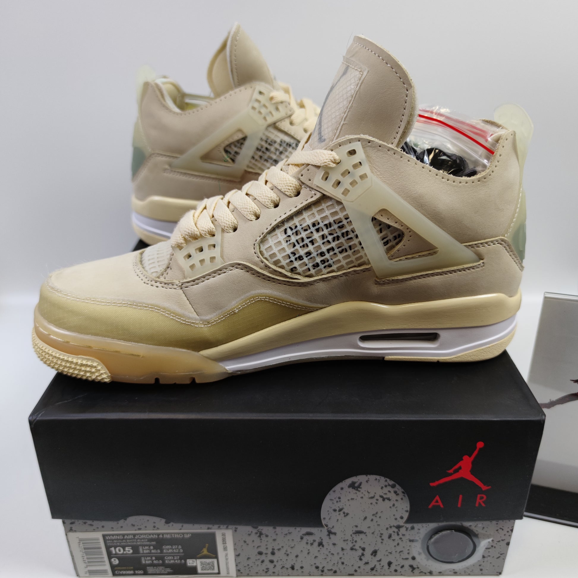 Off-White x Air Jordan 4 "Sail" CV9388-100 - Fashion Sneaker1818