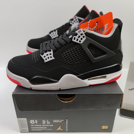 Air Jordan 4 Retro Bred (GS) 408452-060 - Fashion Sneaker1818