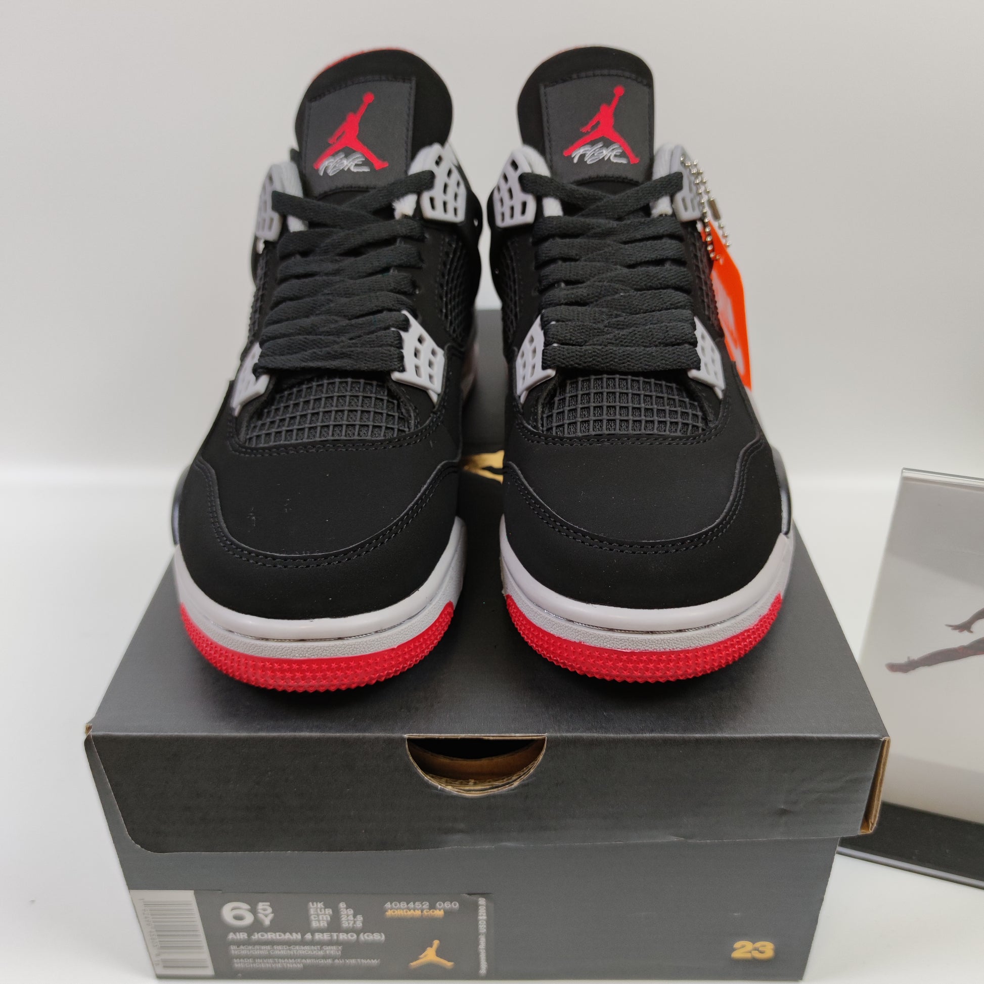 Air Jordan 4 Retro Bred (GS) 408452-060 - Fashion Sneaker1818