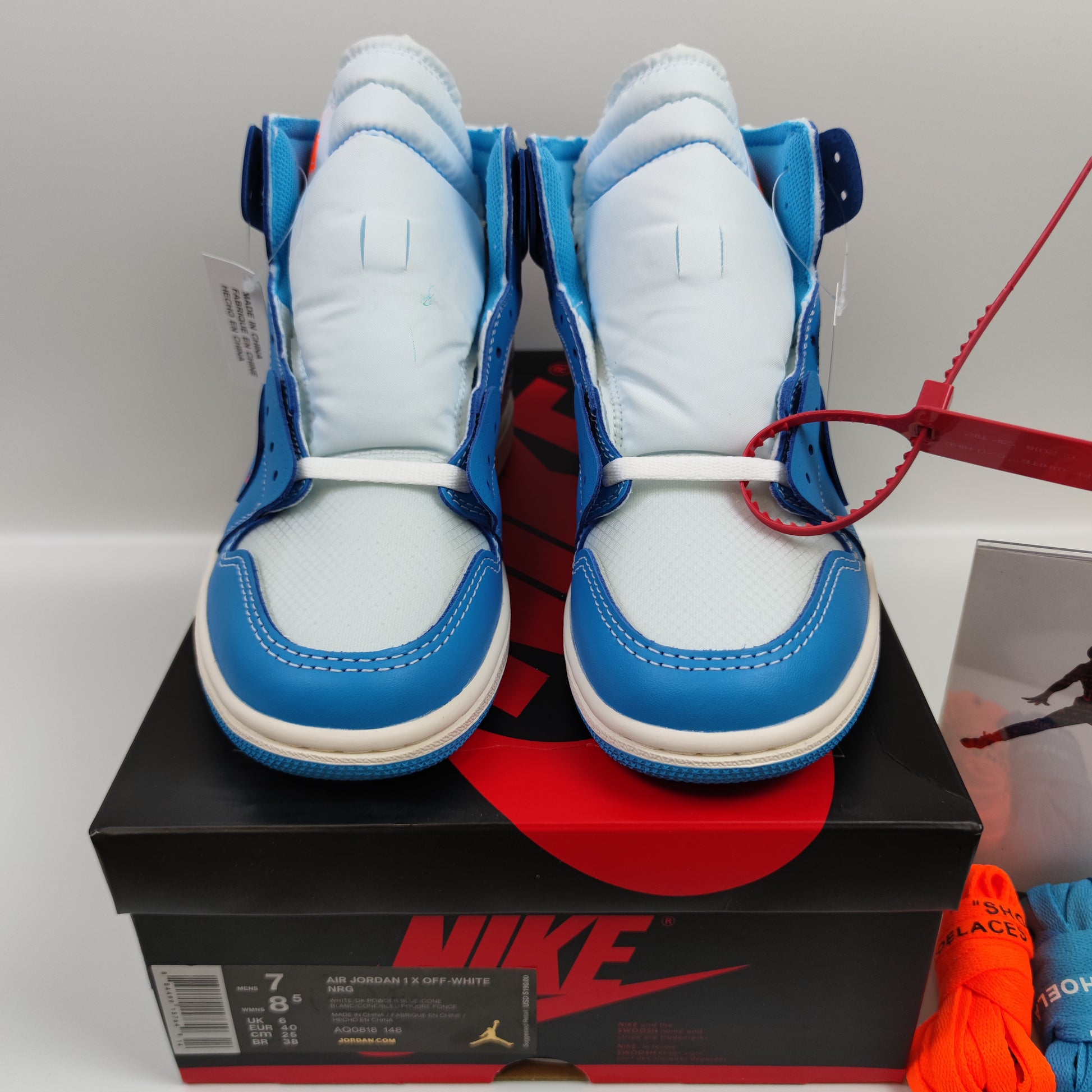 Off-White x Air Jordan 1 Retro High OG "UNC" AQ0818-148 - Fashion Sneaker1818