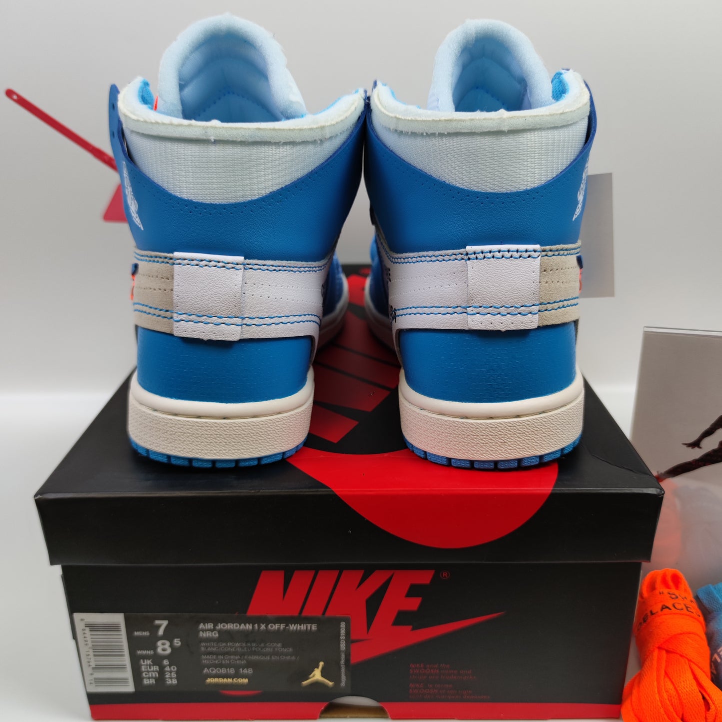Off-White x Air Jordan 1 Retro High OG "UNC" AQ0818-148 - Fashion Sneaker1818