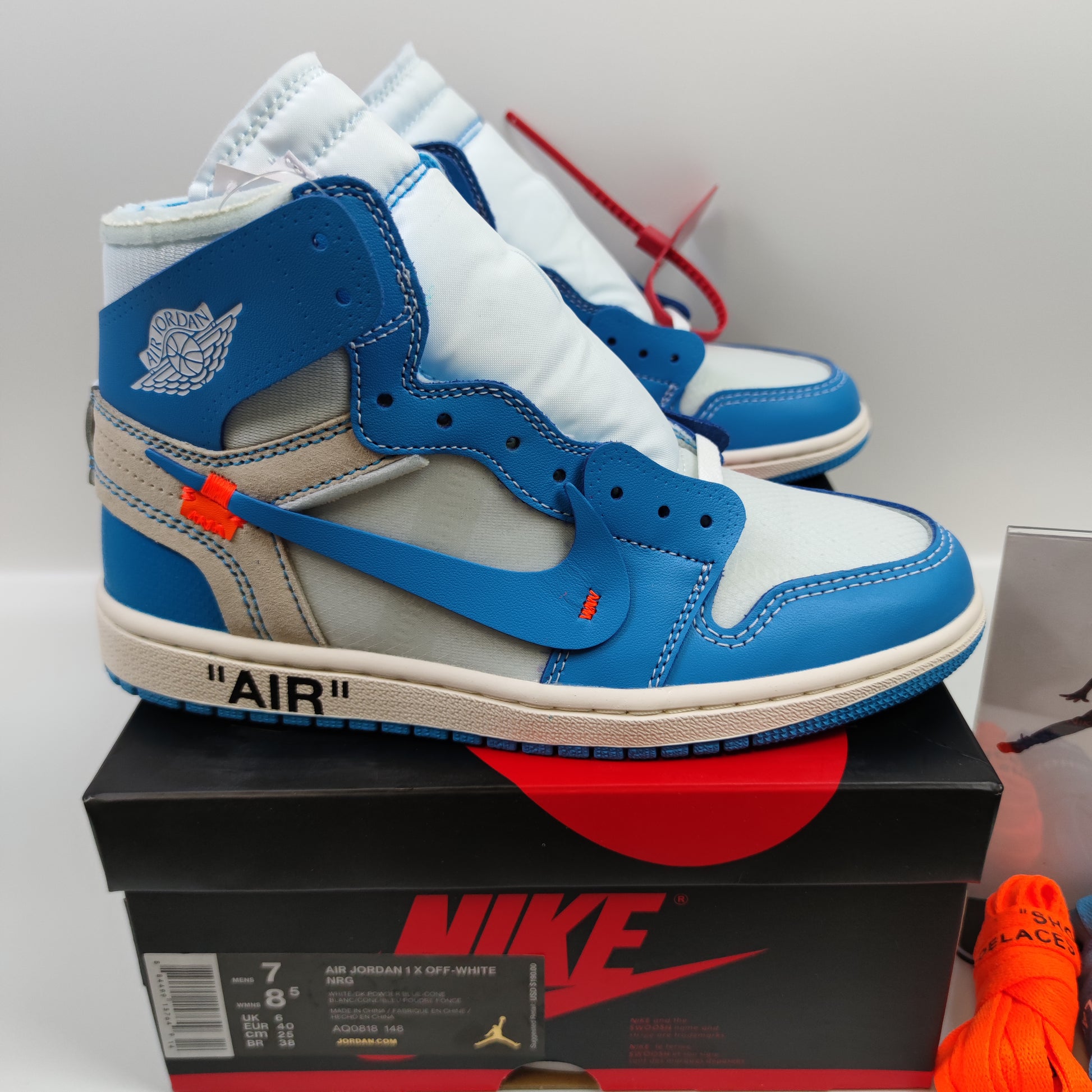 Off-White x Air Jordan 1 Retro High OG "UNC" AQ0818-148 - Fashion Sneaker1818