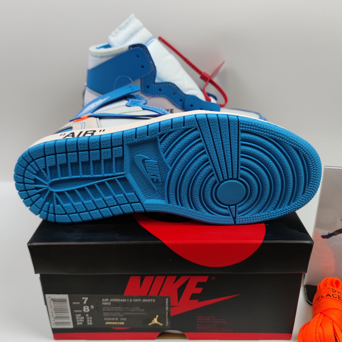 Off-White x Air Jordan 1 Retro High OG "UNC" AQ0818-148 - Fashion Sneaker1818