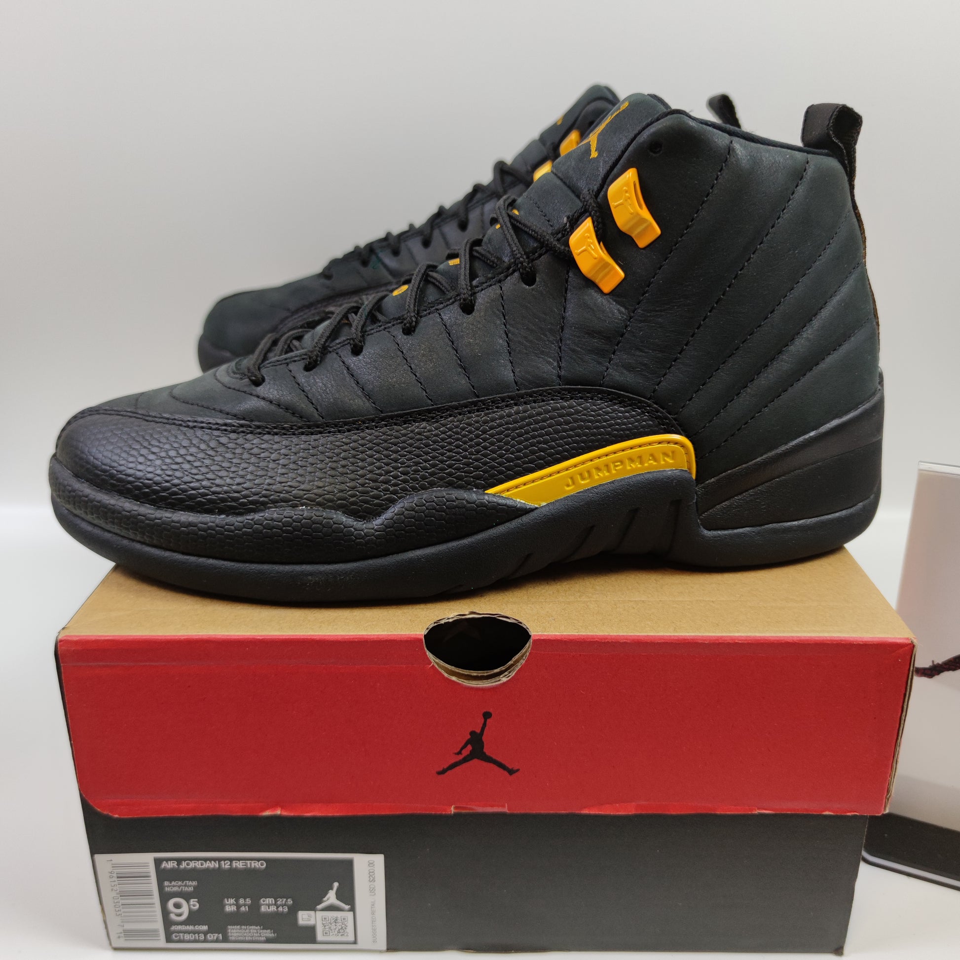 Air Jordan 12 Retro "Black Taxi" CT8013-071 - Fashion Sneaker1818
