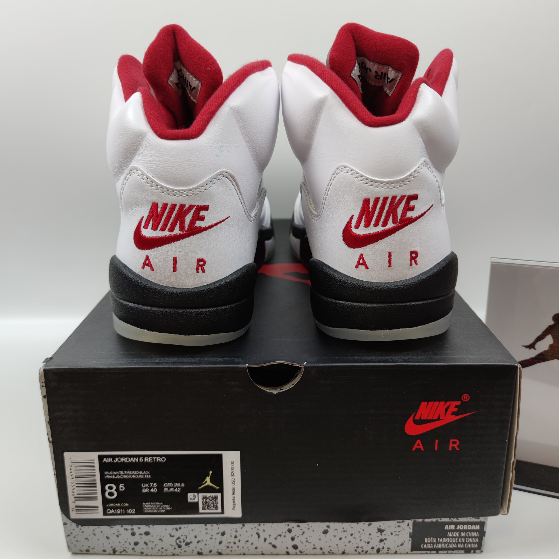 Air Jordan 5 Retro "Fire Red" DA1911-102 - Fashion Sneaker1818