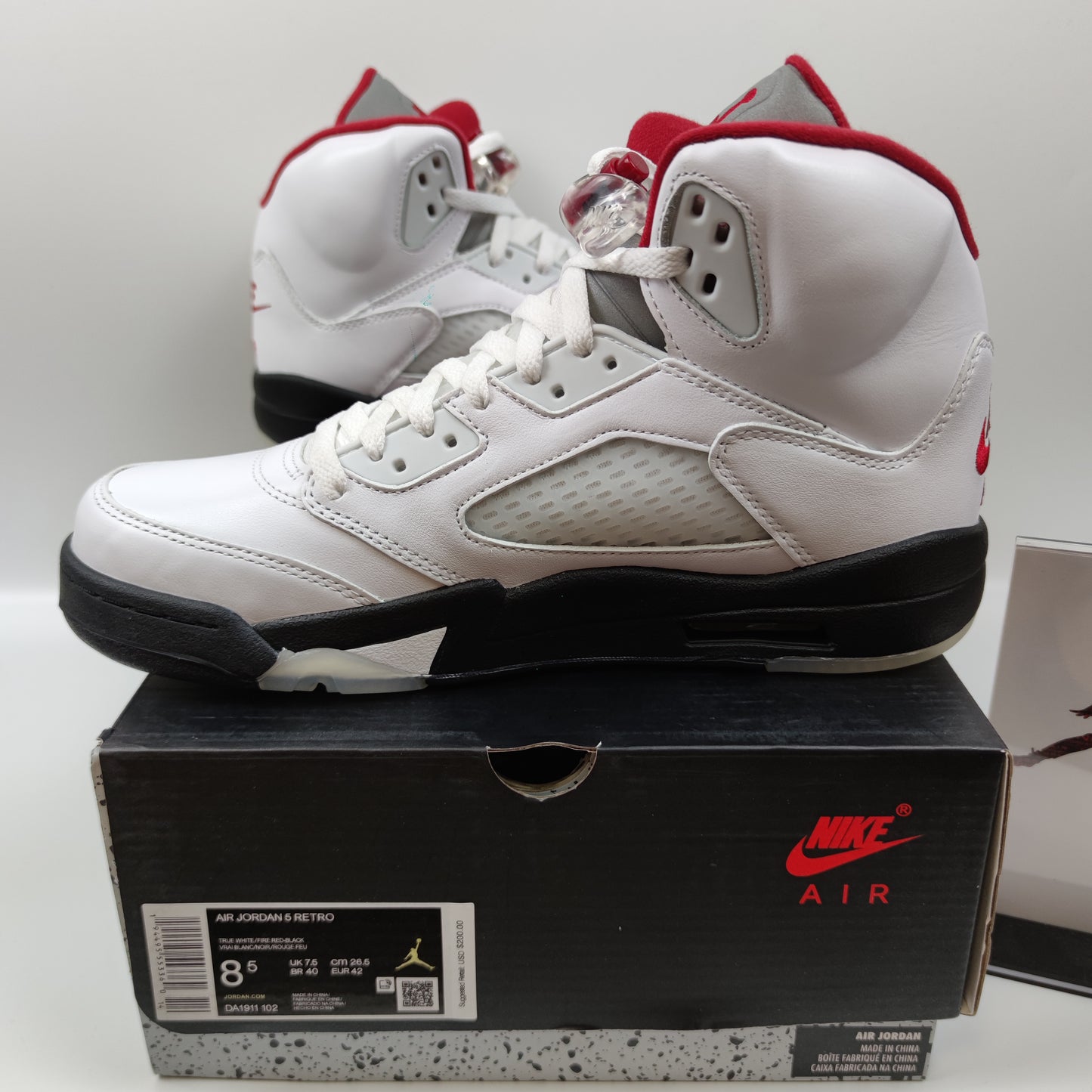 Air Jordan 5 Retro "Fire Red" DA1911-102 - Fashion Sneaker1818