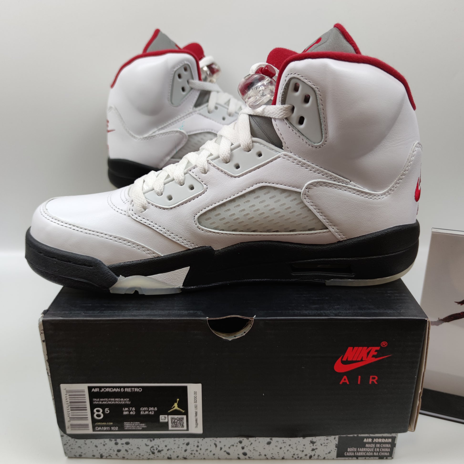 Air Jordan 5 Retro "Fire Red" DA1911-102 - Fashion Sneaker1818