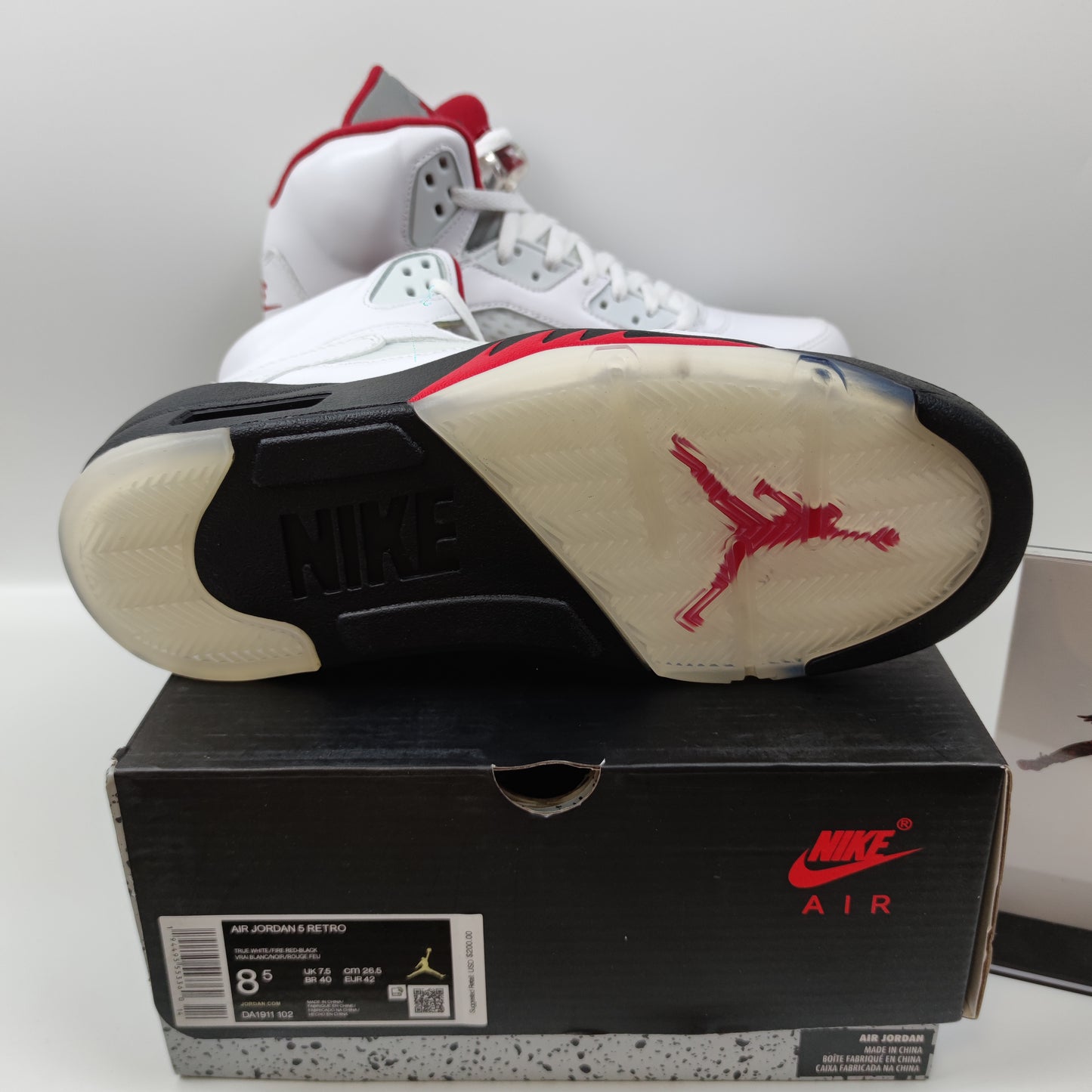 Air Jordan 5 Retro "Fire Red" DA1911-102 - Fashion Sneaker1818