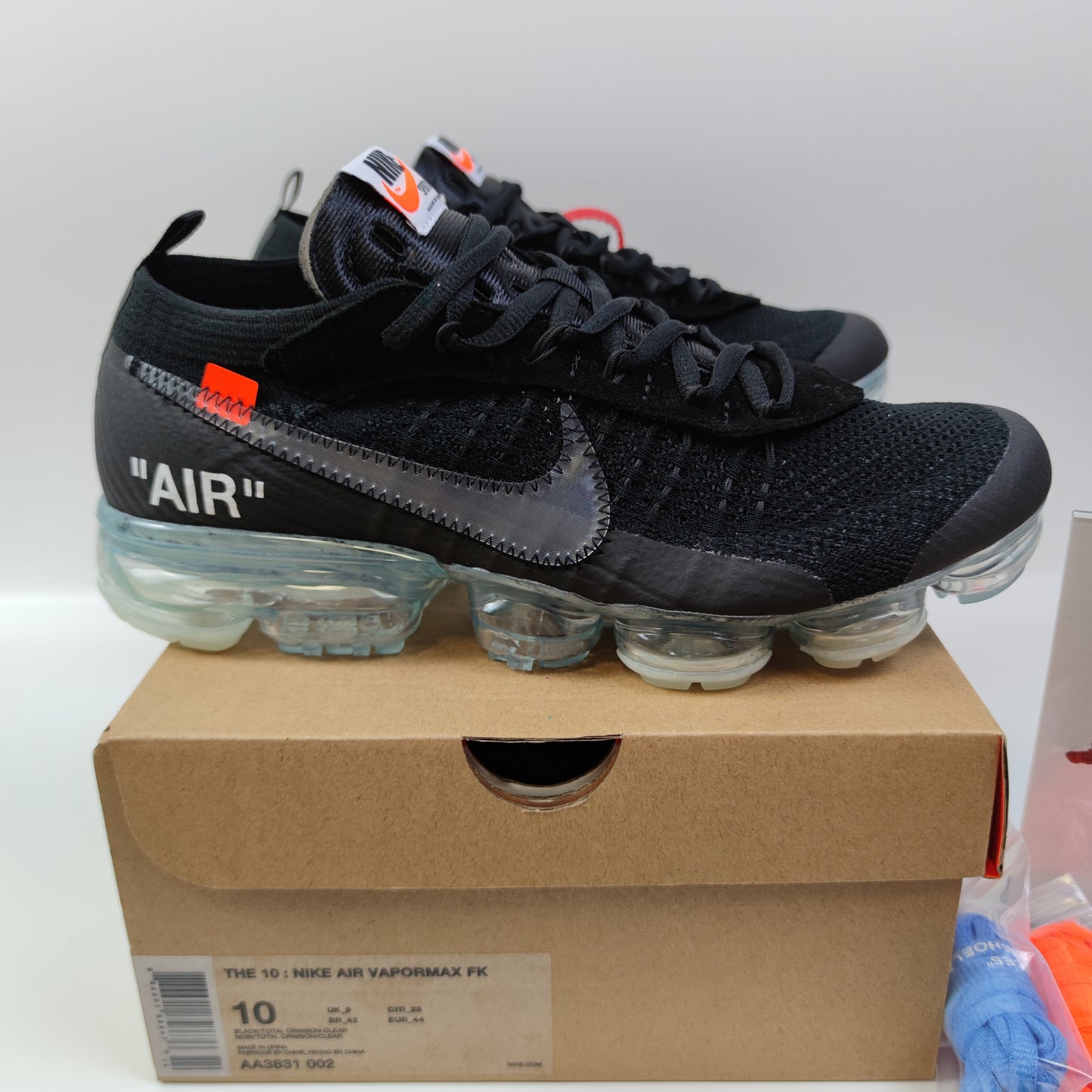 Off-White x Nike Air VaporMax Black The Ten AA3831-002 - Fashion Sneaker1818