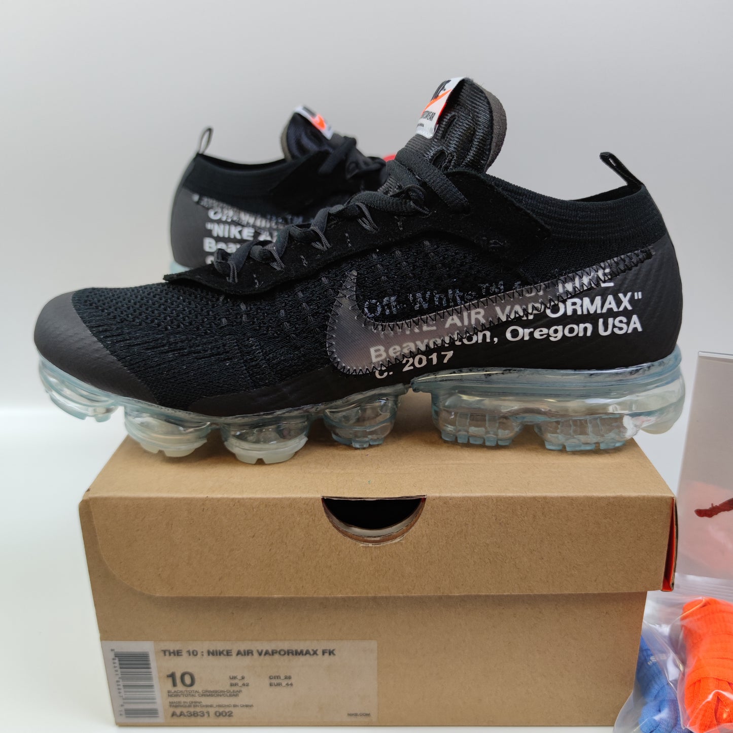 Off-White x Nike Air VaporMax Black The Ten AA3831-002 - Fashion Sneaker1818