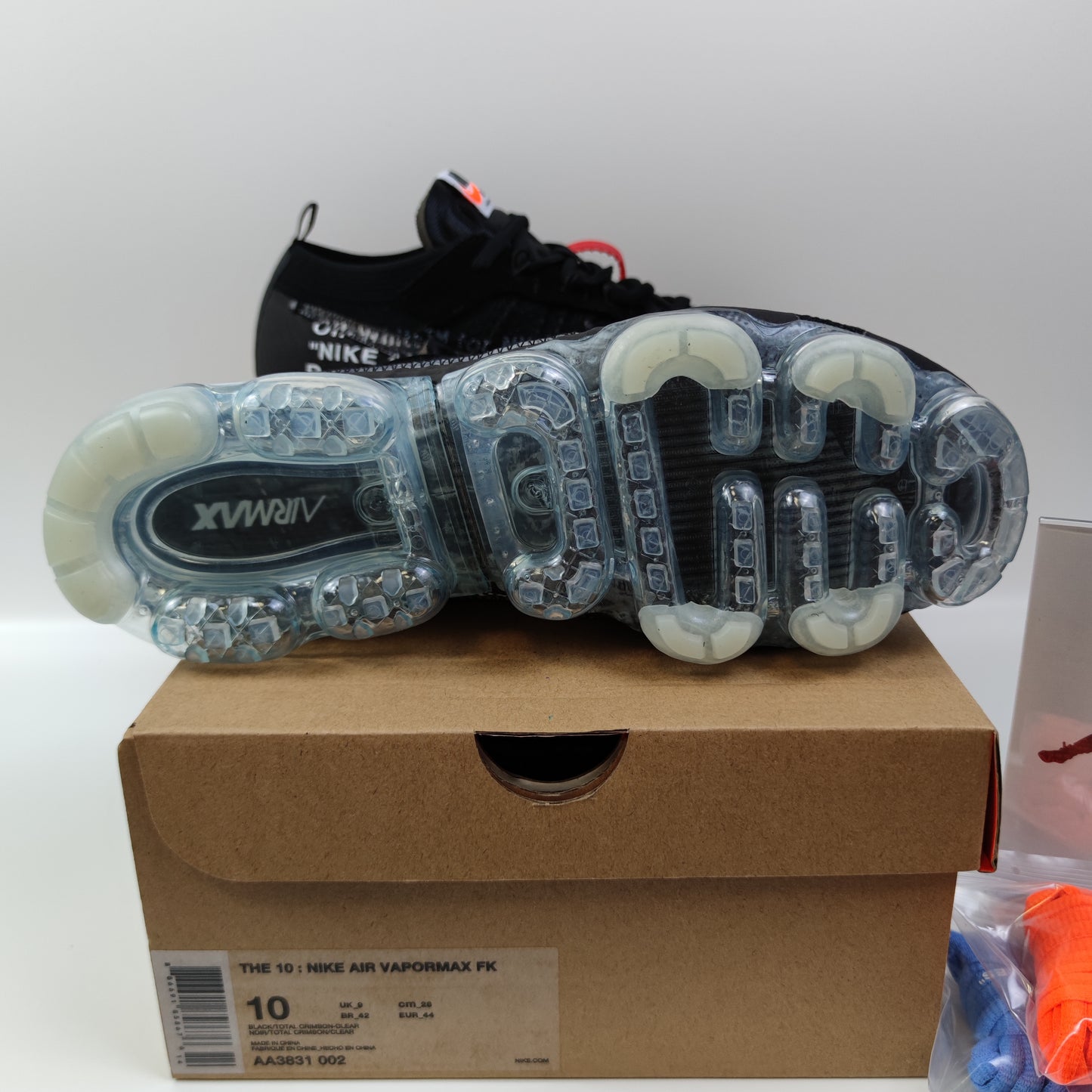 Off-White x Nike Air VaporMax Black The Ten AA3831-002 - Fashion Sneaker1818