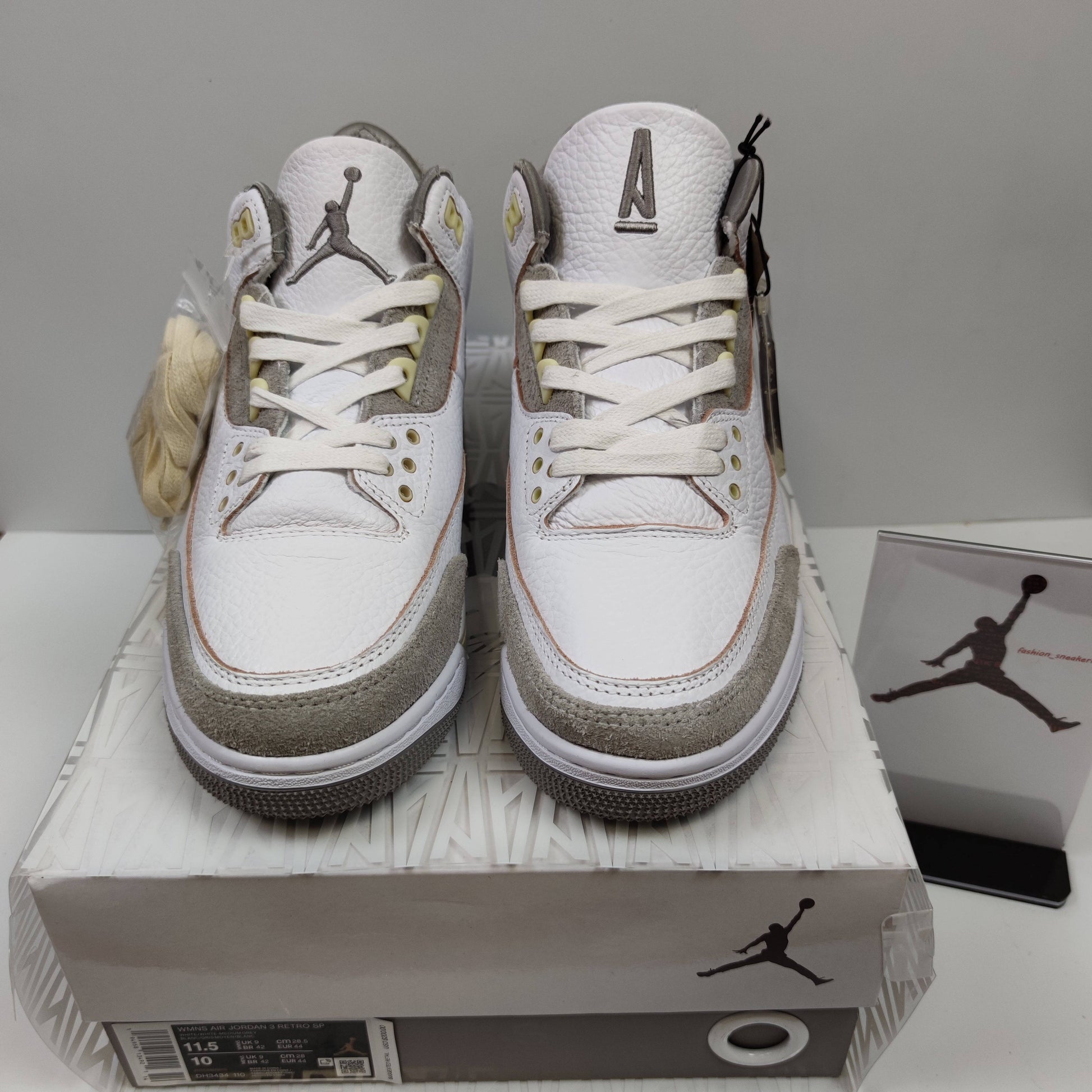 A Ma Maniére x Air Jordan 3 Retro SP "Medium Grey" DH3434-110 - Fashion Sneaker1818