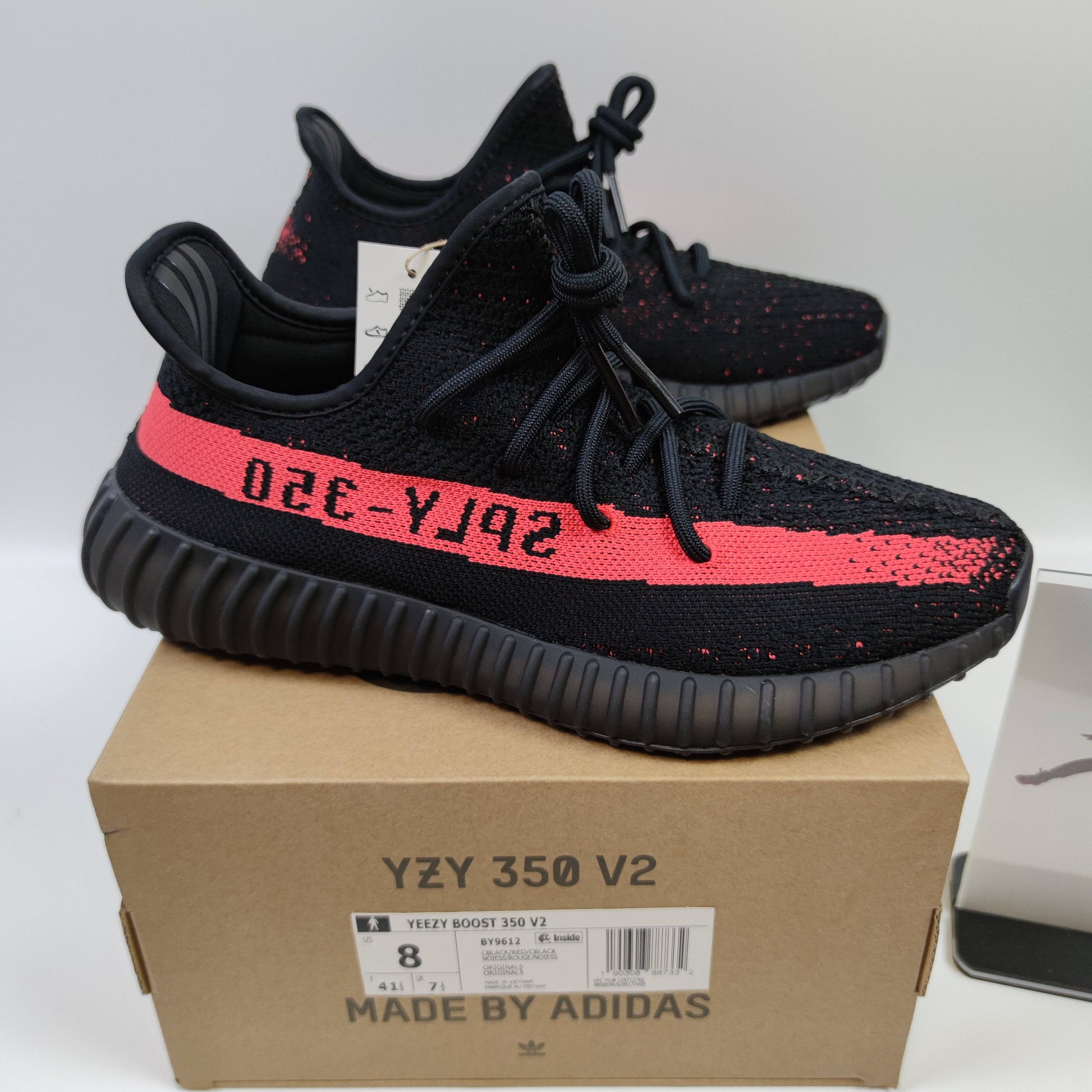 Adidas Originals Yeezy Boost 350 V2 Core Black Red BY9612-2022 - Fashion Sneaker1818