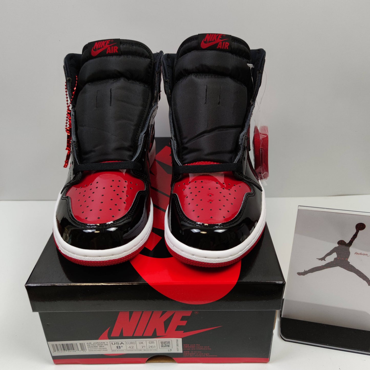 Air Jordan 1 Retro High OG "Patent Bred" 555088-063 - Fashion Sneaker1818