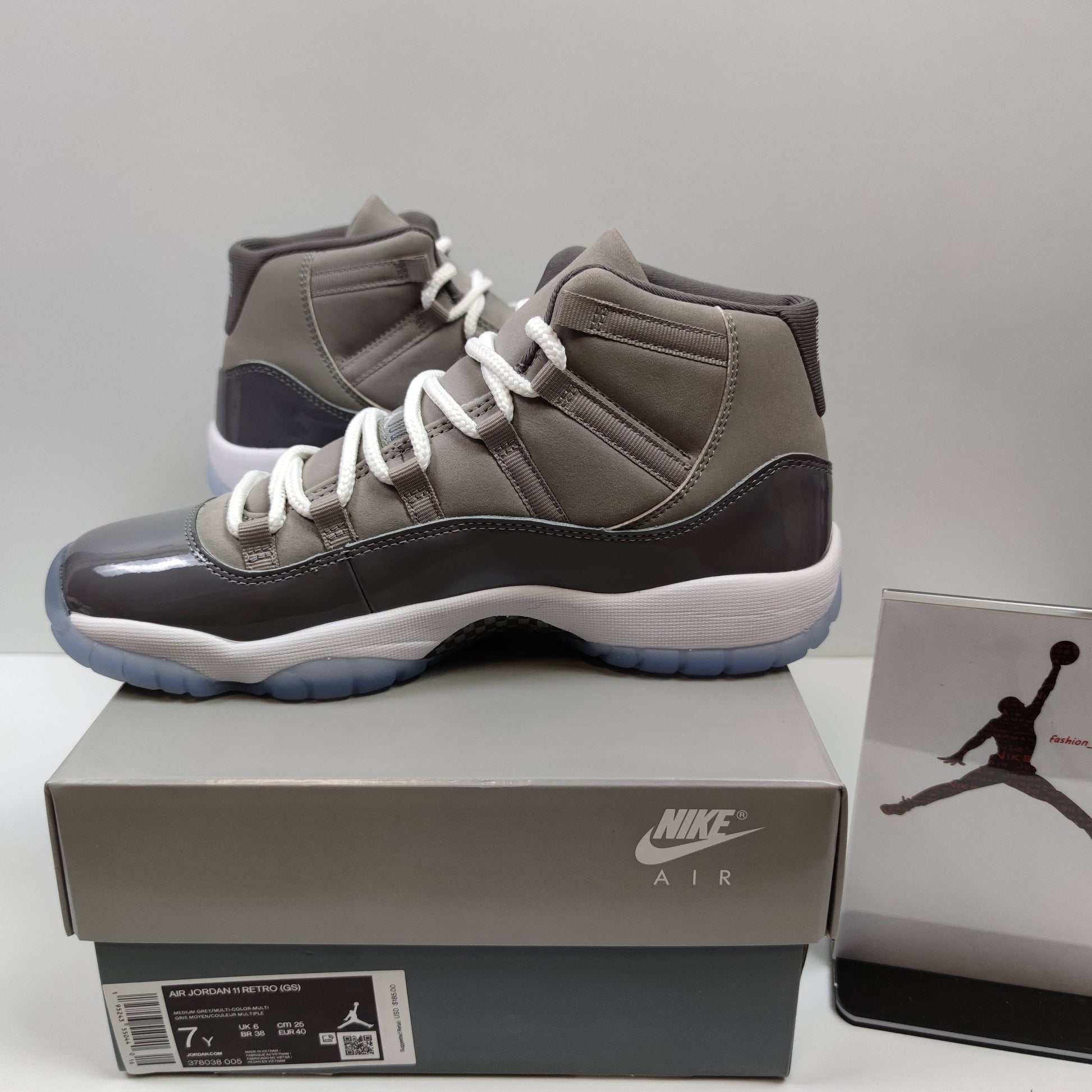 Air Jordan 11 Retro (GS) "Cool Grey" 378038-005 - Fashion Sneaker1818