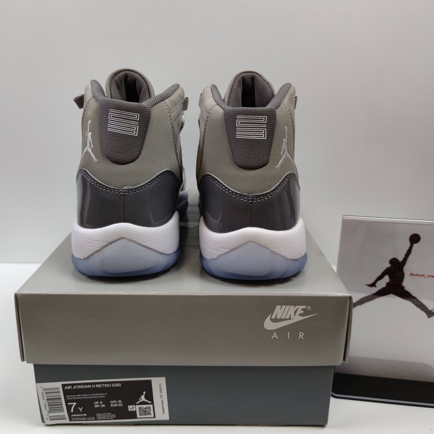 Air Jordan 11 Retro (GS) "Cool Grey" 378038-005 - Fashion Sneaker1818