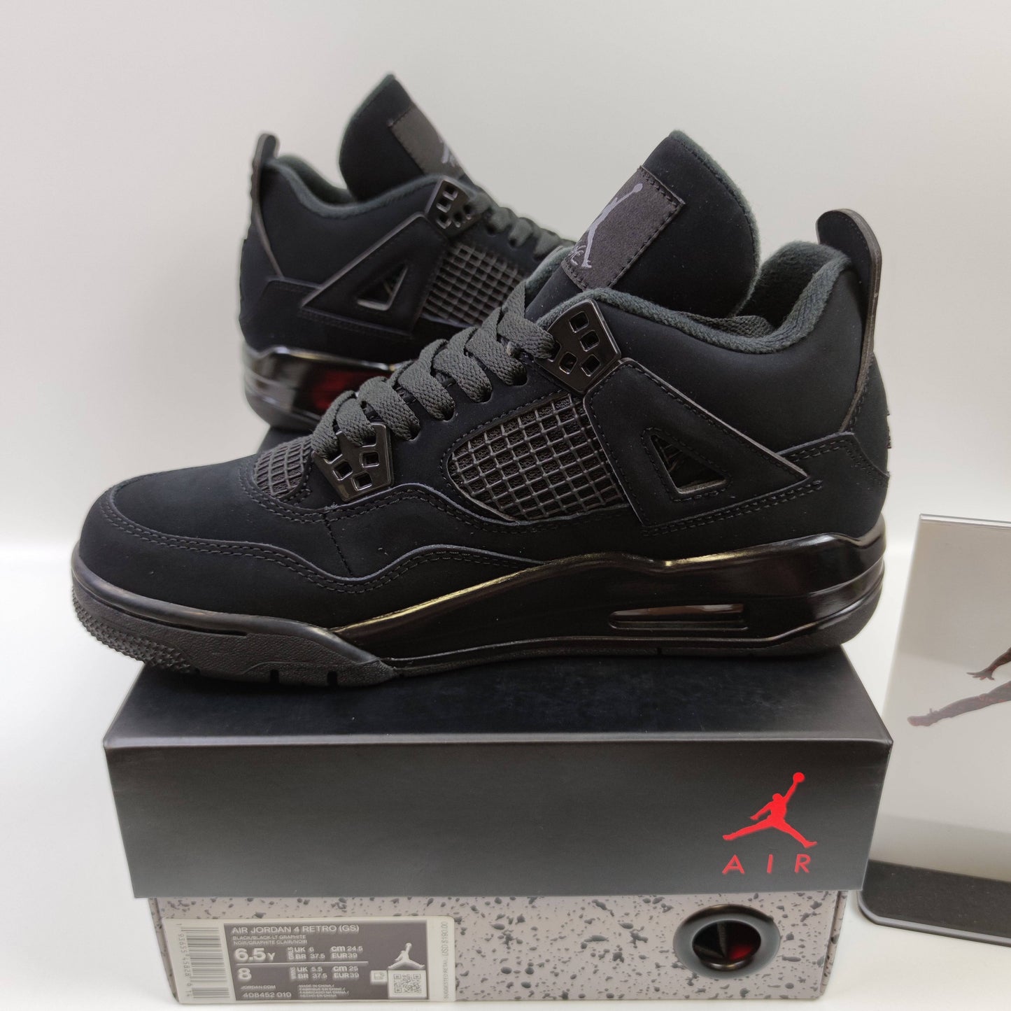 Air Jordan 4 "Black Cat" (GS) 408452-010 - Fashion Sneaker1818