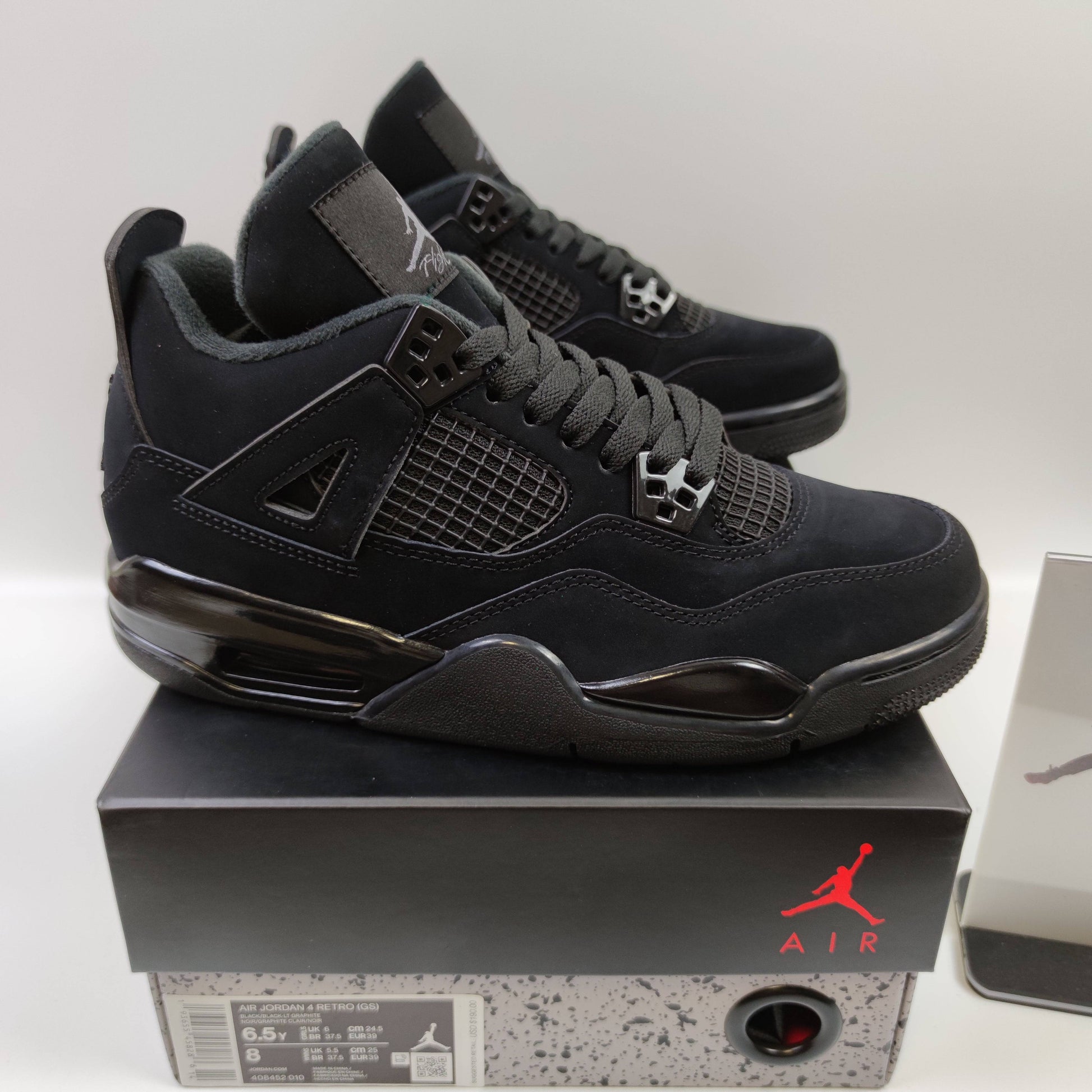 Air Jordan 4 "Black Cat" (GS) 408452-010 - Fashion Sneaker1818