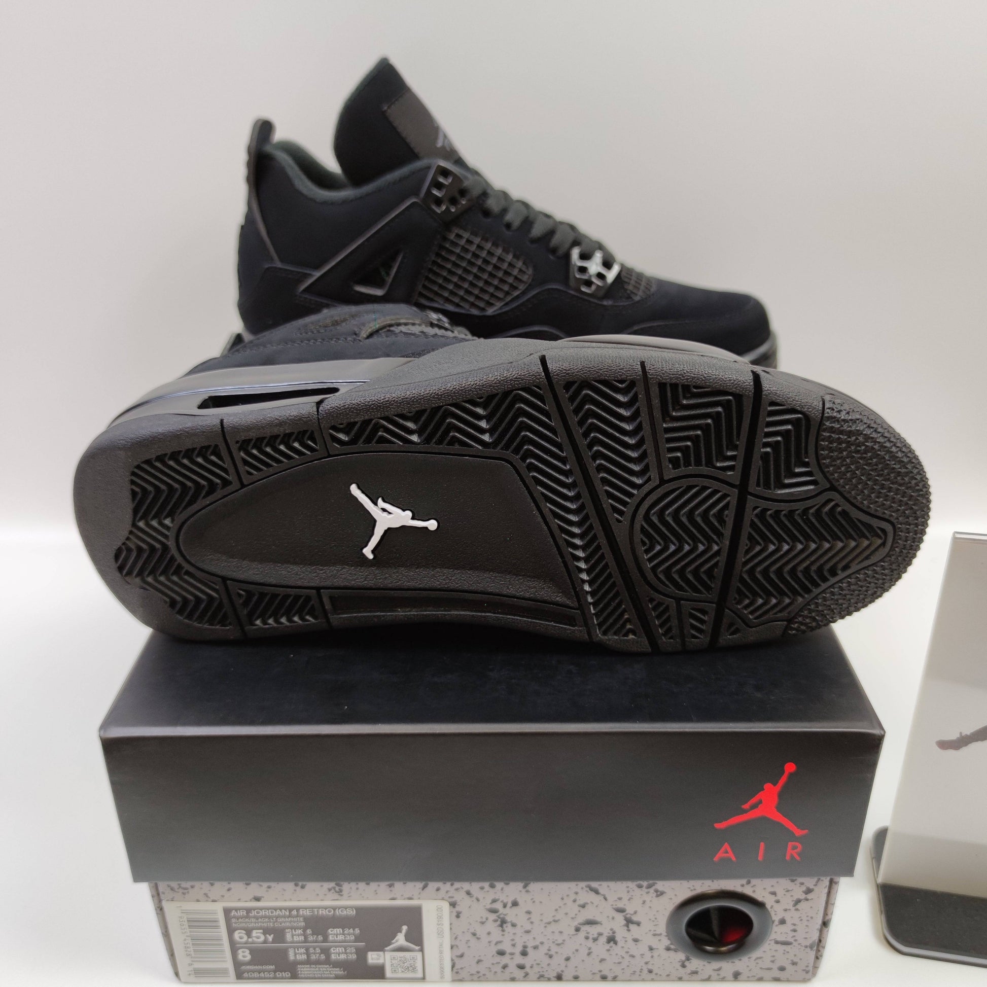 Air Jordan 4 "Black Cat" (GS) 408452-010 - Fashion Sneaker1818