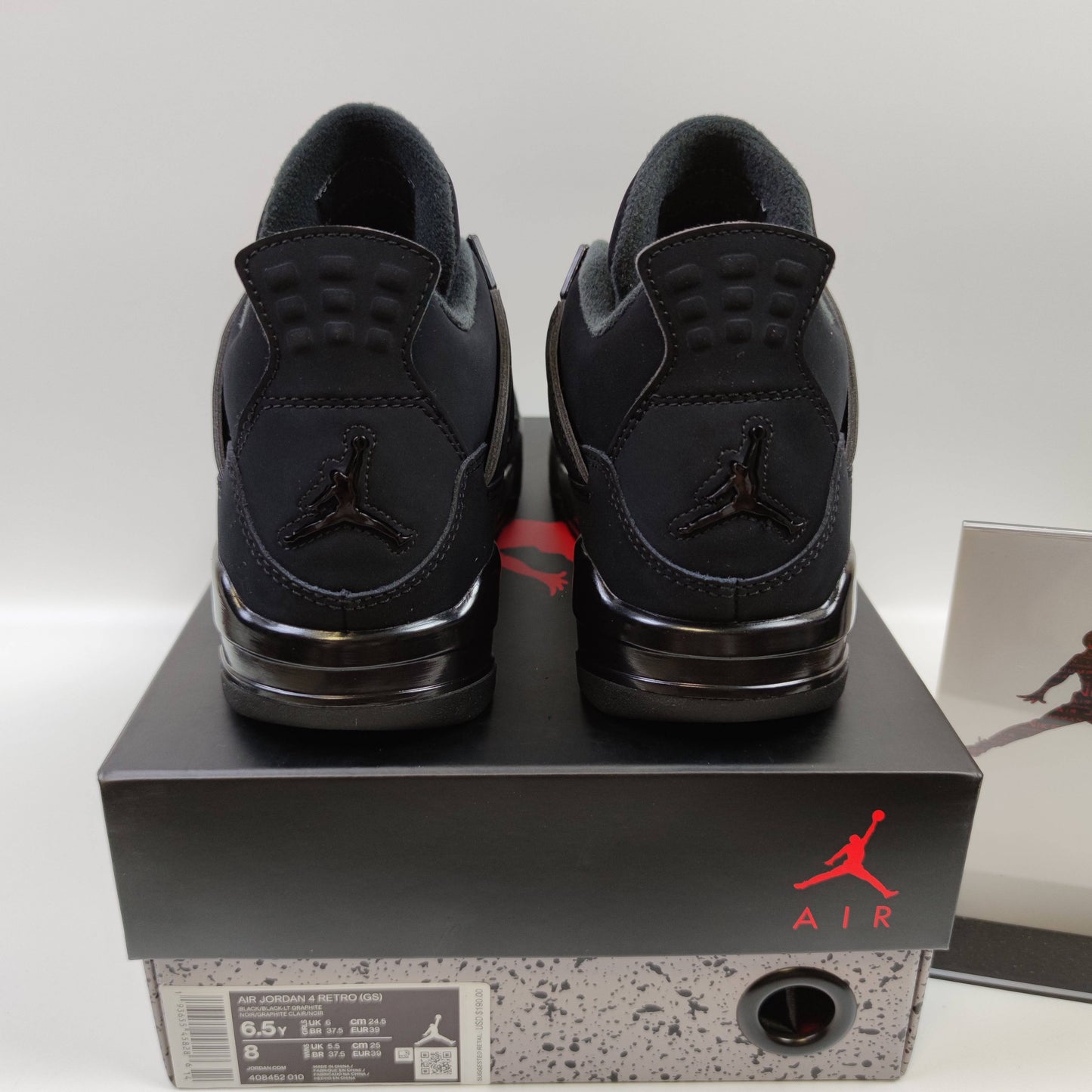 Air Jordan 4 "Black Cat" (GS) 408452-010 - Fashion Sneaker1818