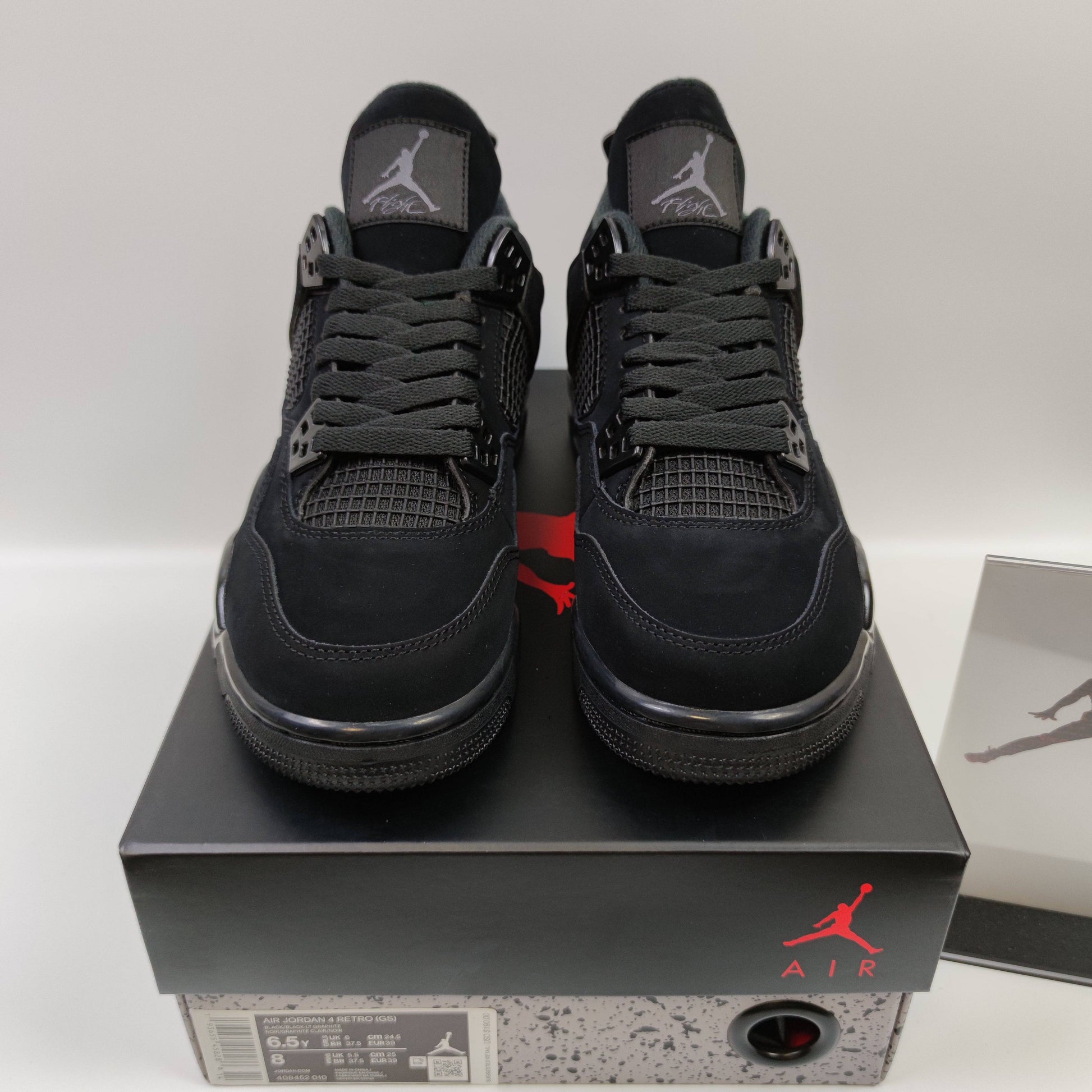 Air Jordan 4 "Black Cat" (GS) 408452-010 - Fashion Sneaker1818