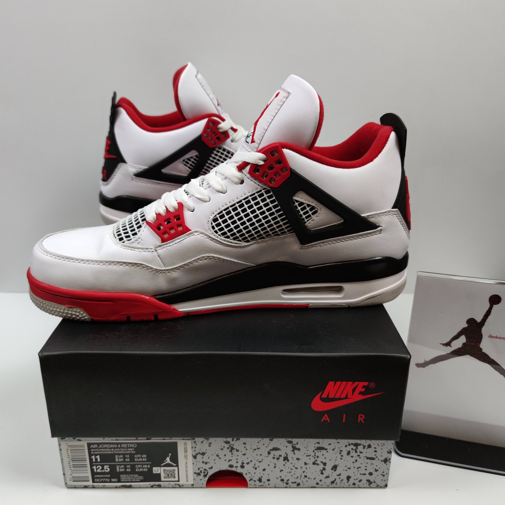 Air Jordan 4 Retro "Fire Red" DC7770-160 - Fashion Sneaker1818