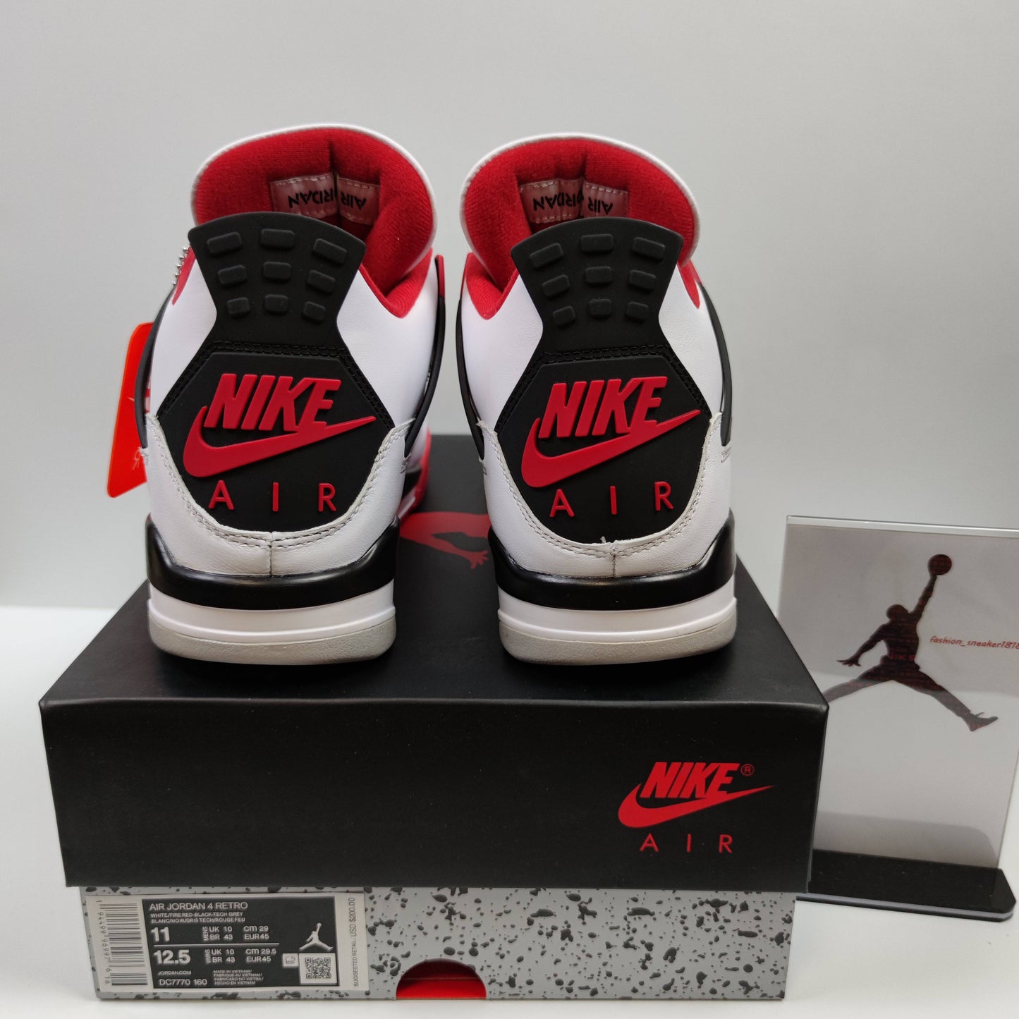 Air Jordan 4 Retro "Fire Red" DC7770-160 - Fashion Sneaker1818
