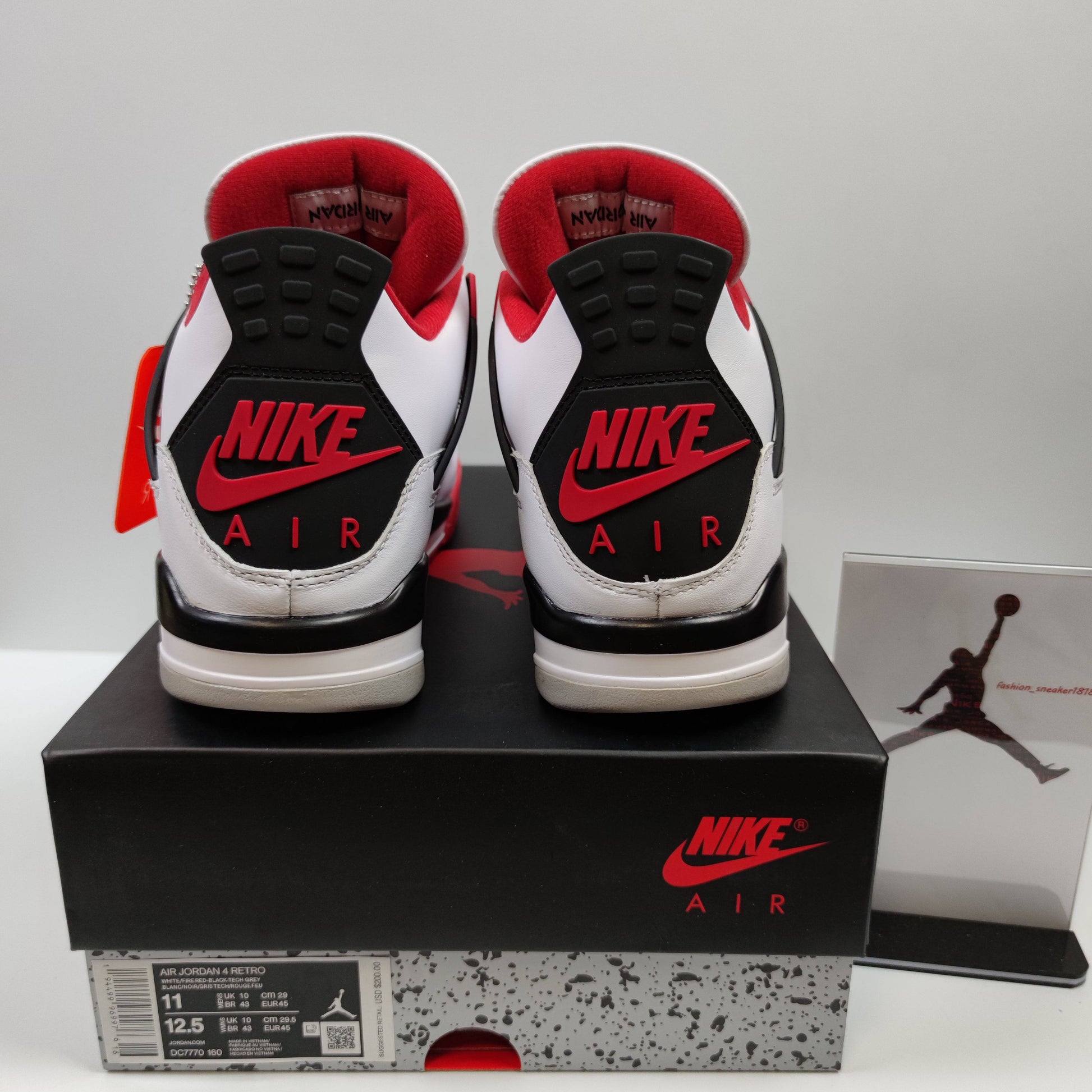 Air Jordan 4 Retro "Fire Red" DC7770-160 - Fashion Sneaker1818