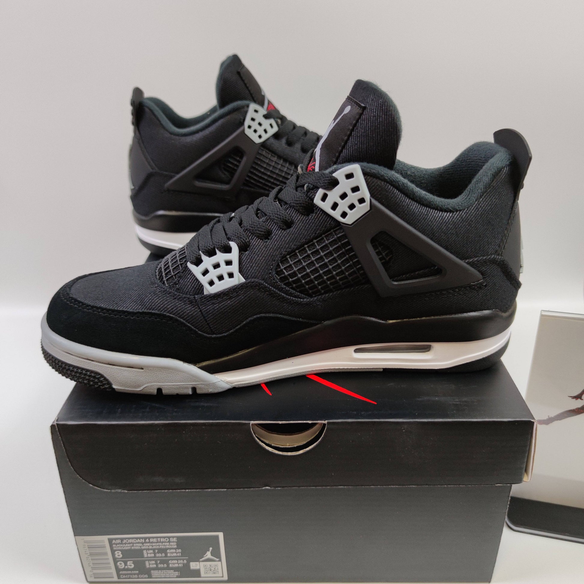 Air Jordan 4 Retro SE "Black Canvas" DH7138-006 - Fashion Sneaker1818