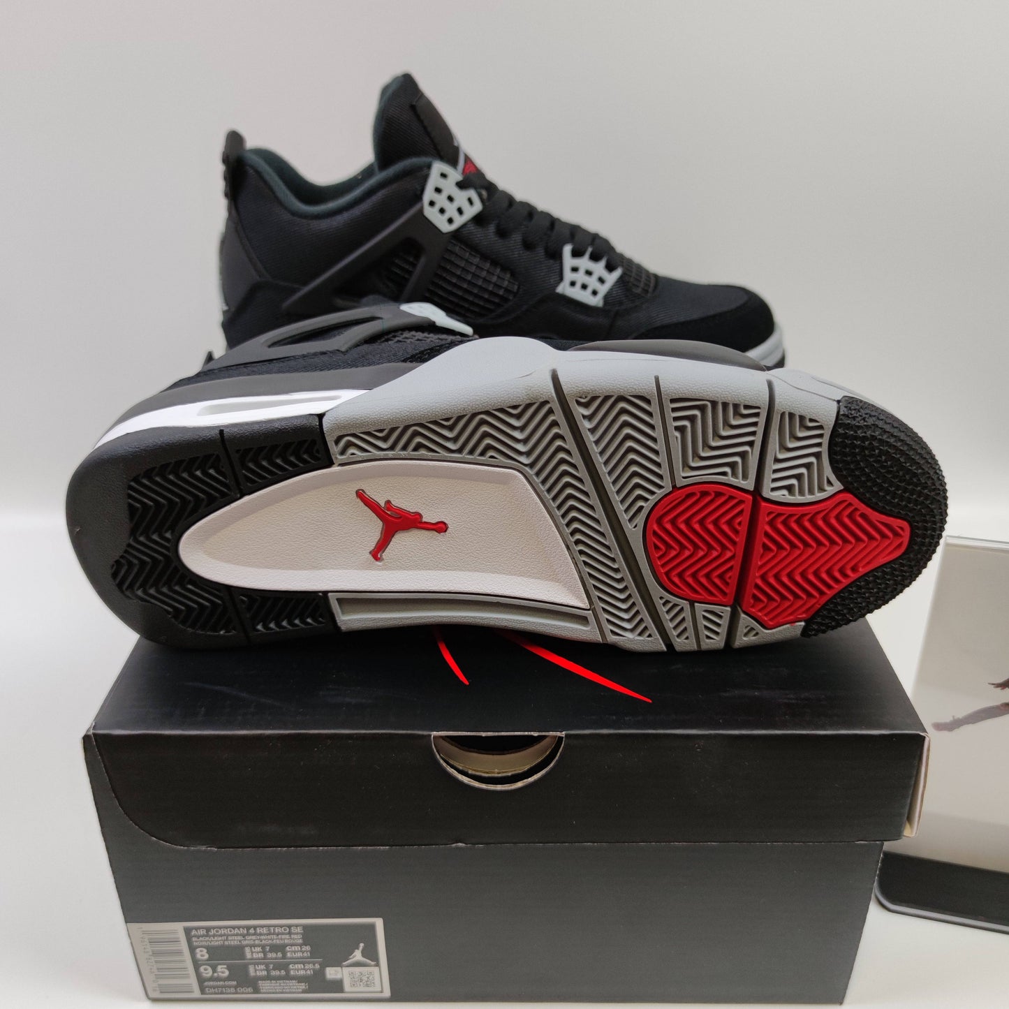 Air Jordan 4 Retro SE "Black Canvas" DH7138-006 - Fashion Sneaker1818